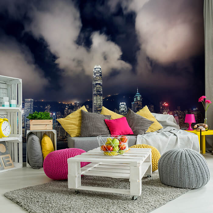 Fototapete Hong Kong Skyline M1466 - Bild 1 Fototapete Hong Kong Skyline M1466 - Bild 1