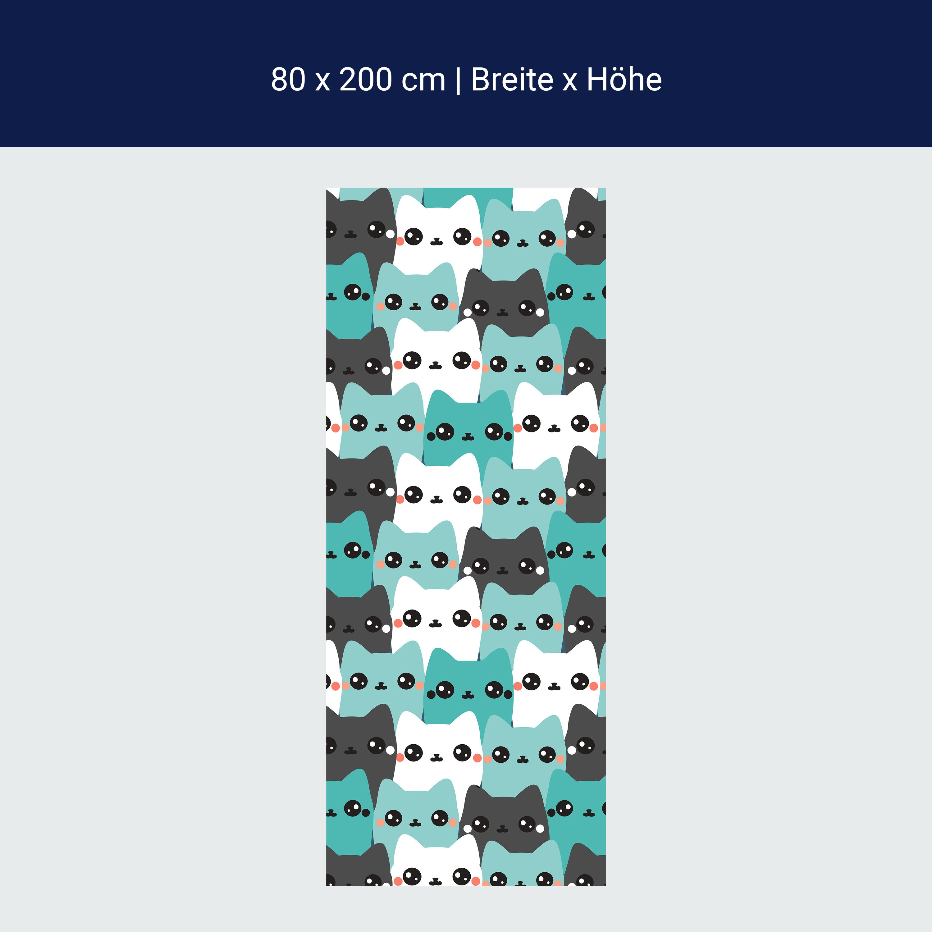 Türtapete Katzen, Muster M1467 Türtapete Katzen, Muster M1467