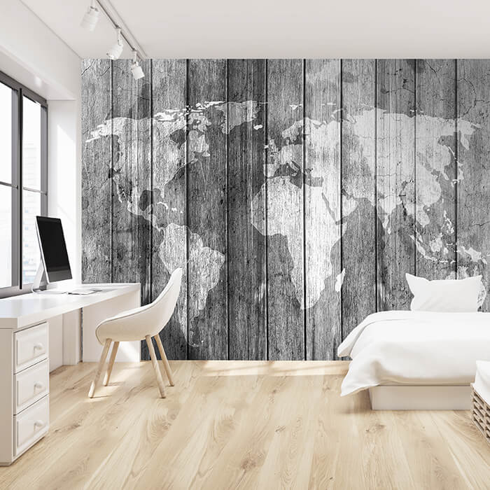 Fototapete Weltkarte Holz Wand M1468 - Bild 1 Fototapete Weltkarte Holz Wand M1468 - Bild 1