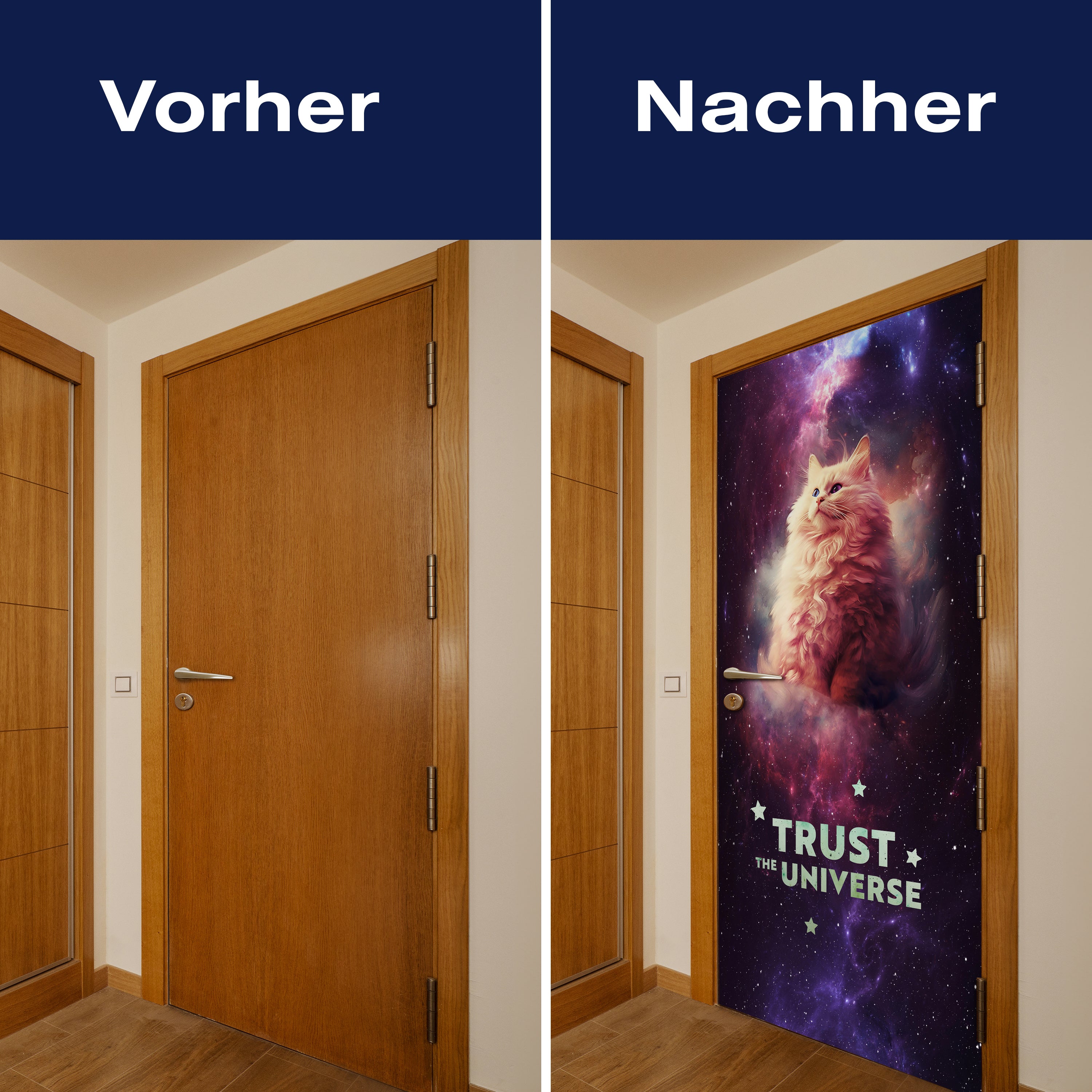 Türtapete Katze, Weltraum, Galaxie, Spruch M1469 - Bild 10 Türtapete Katze, Weltraum, Galaxie, Spruch M1469 - Bild 10