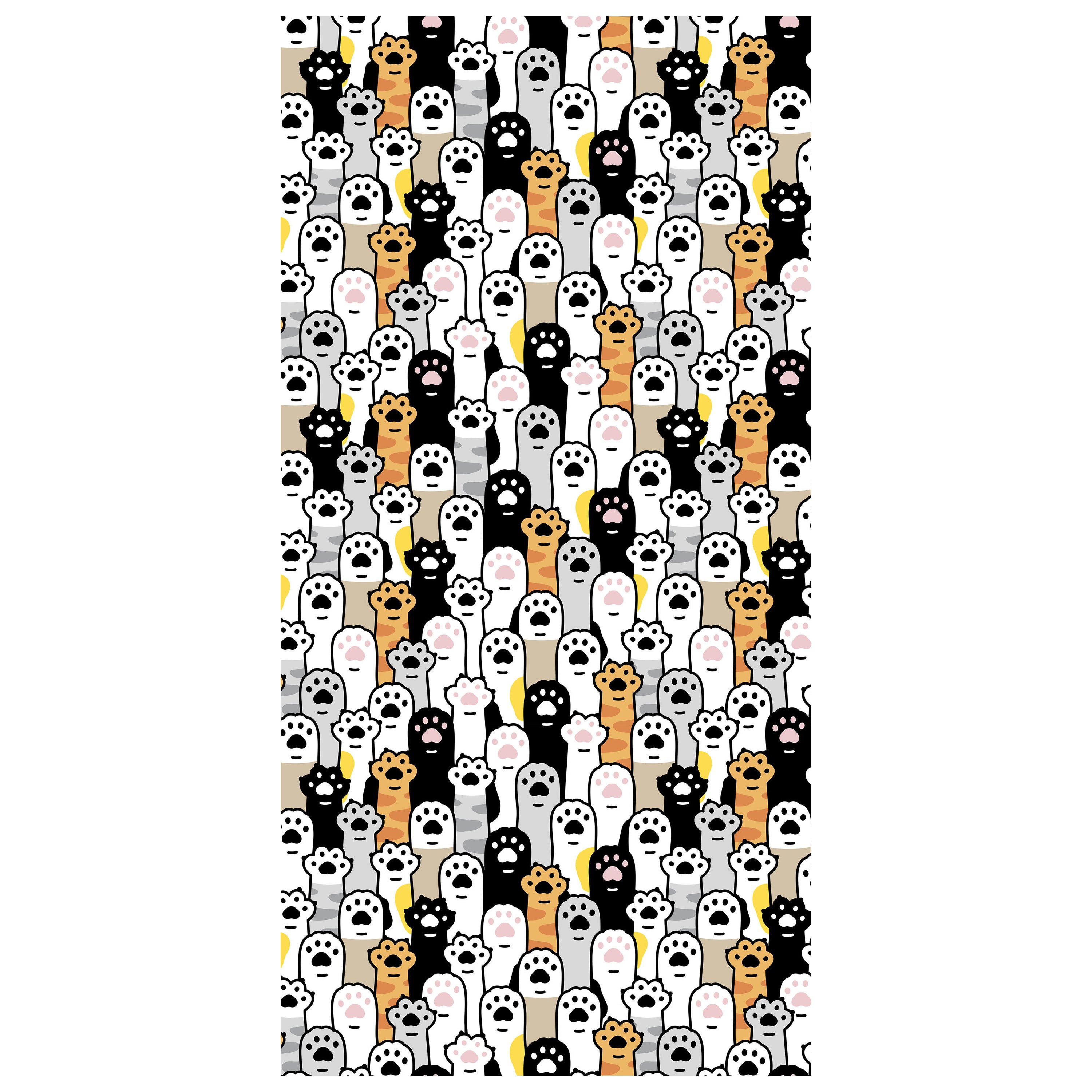 Türtapete Katzenpfoten, Tatzen, Muster M1471 - Bild 2 Türtapete Katzenpfoten, Tatzen, Muster M1471 - Bild 2