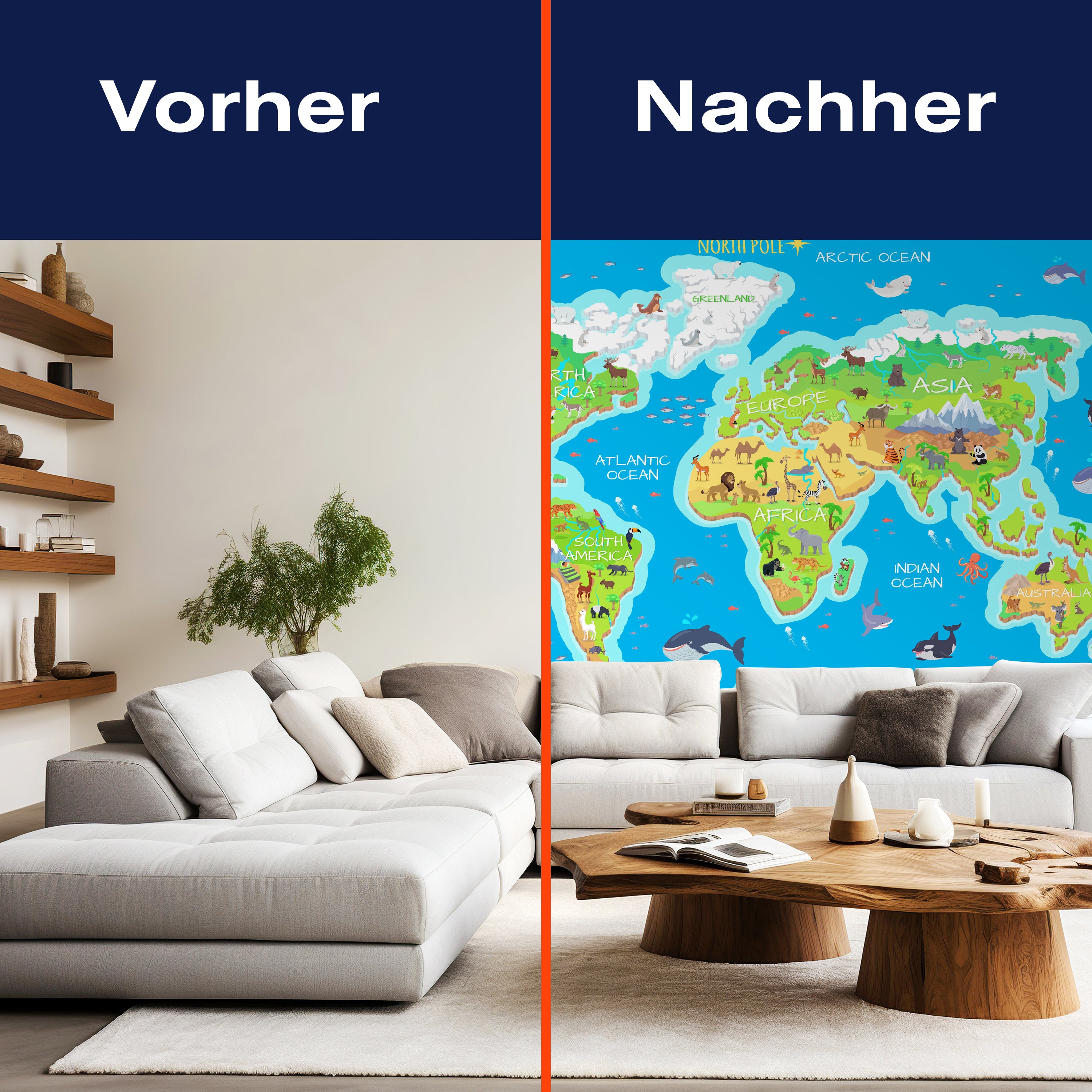Fototapete Weltkarte 2 M1472 - Bild 9 Fototapete Weltkarte 2 M1472 - Bild 9