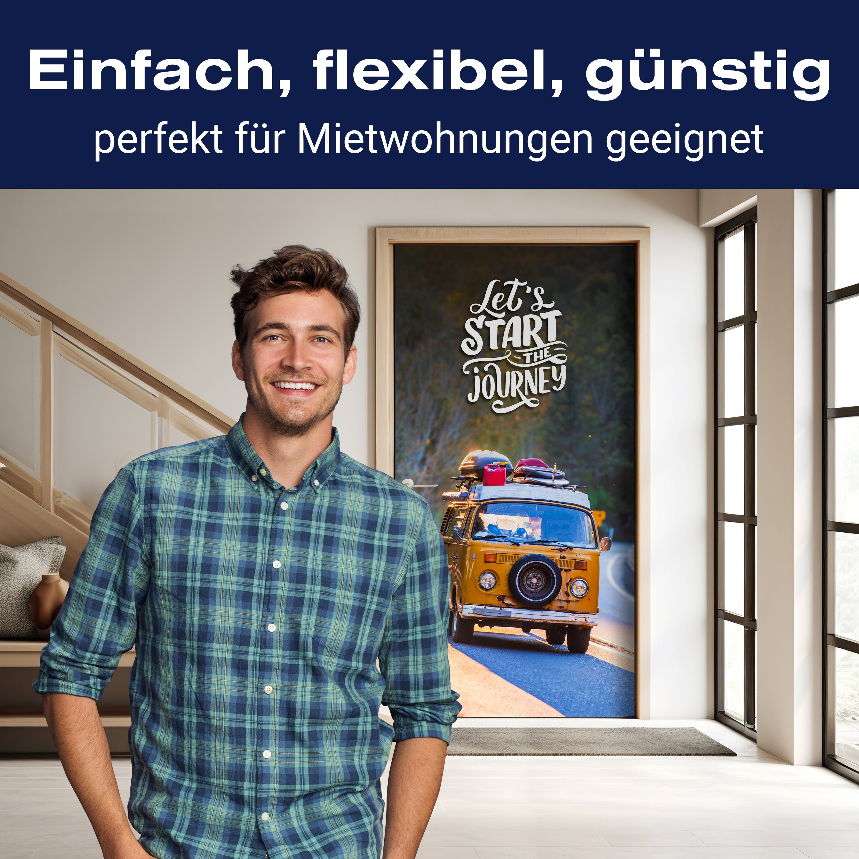 Türtapete Camper, Van, Spruch M1473 - Bild 3 Türtapete Camper, Van, Spruch M1473 - Bild 3