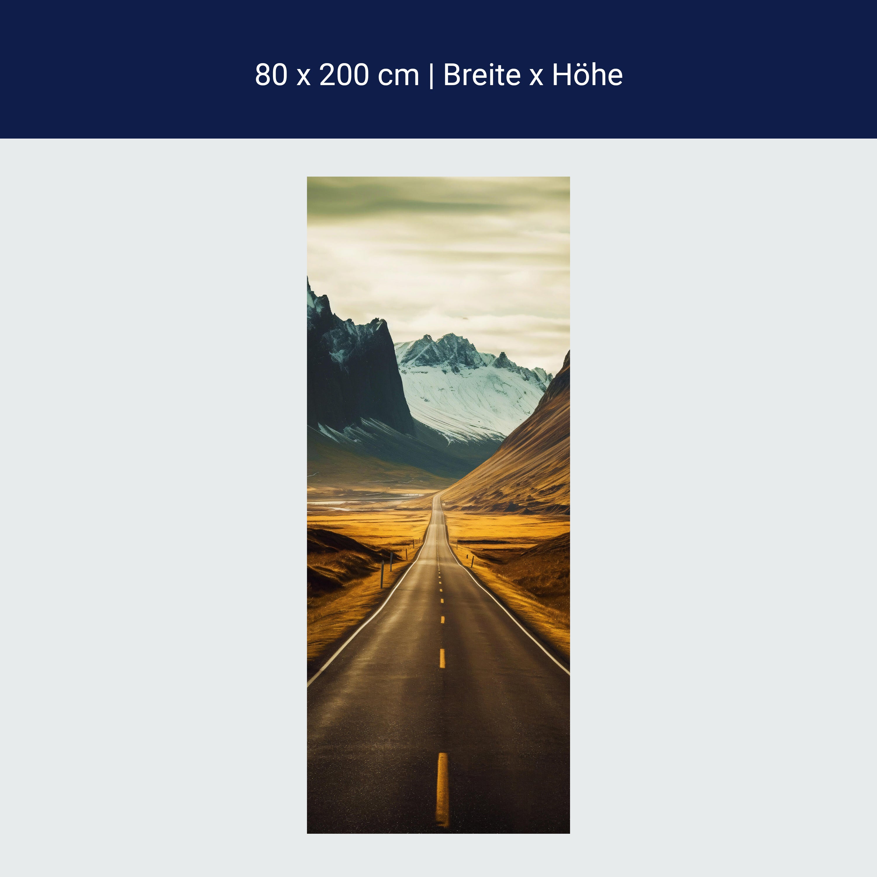 Türtapete Straße, Landschaft, Berge M1474 Türtapete Straße, Landschaft, Berge M1474