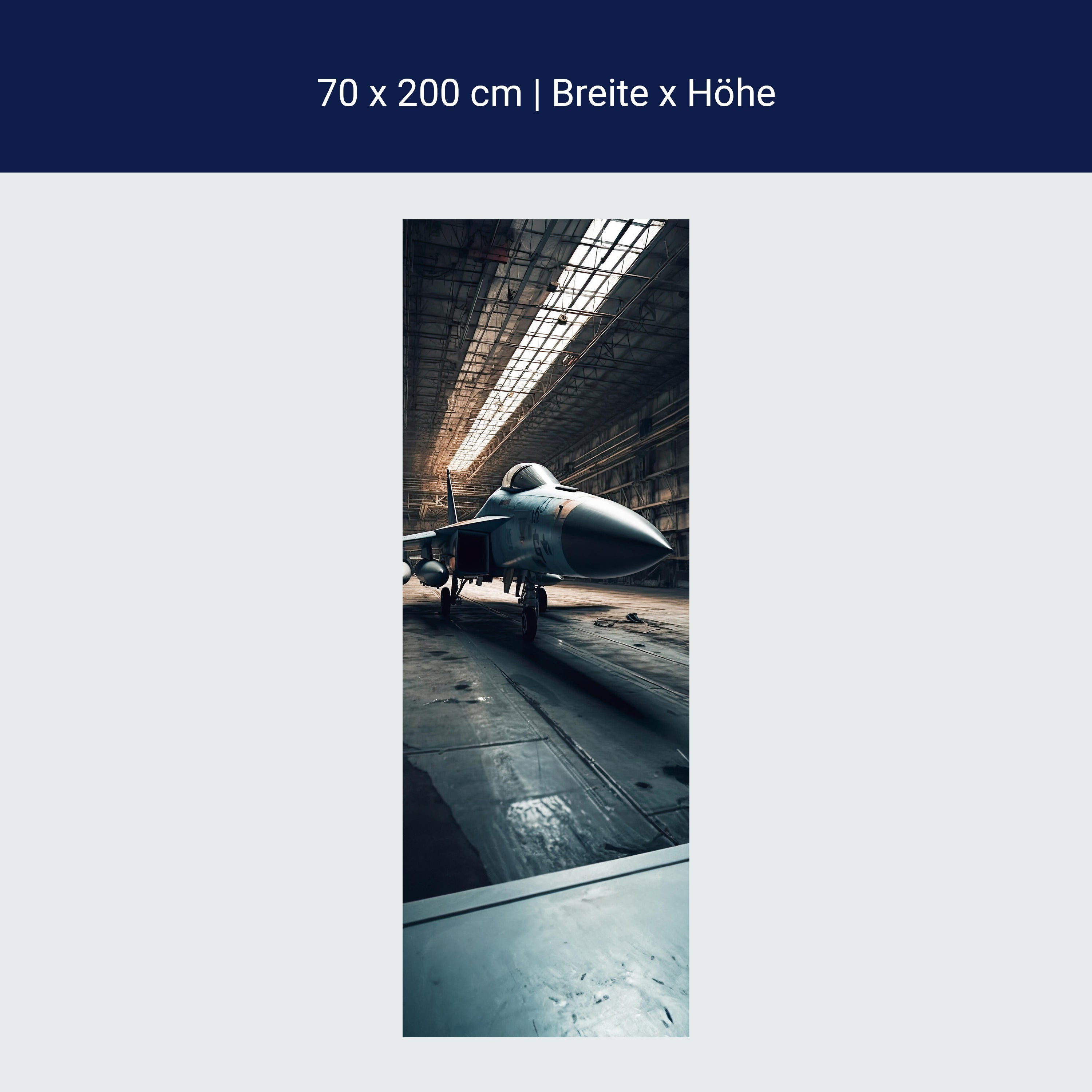 Türtapete Jet, Kampfflugzeug, Hangar M1477 Türtapete Jet, Kampfflugzeug, Hangar M1477