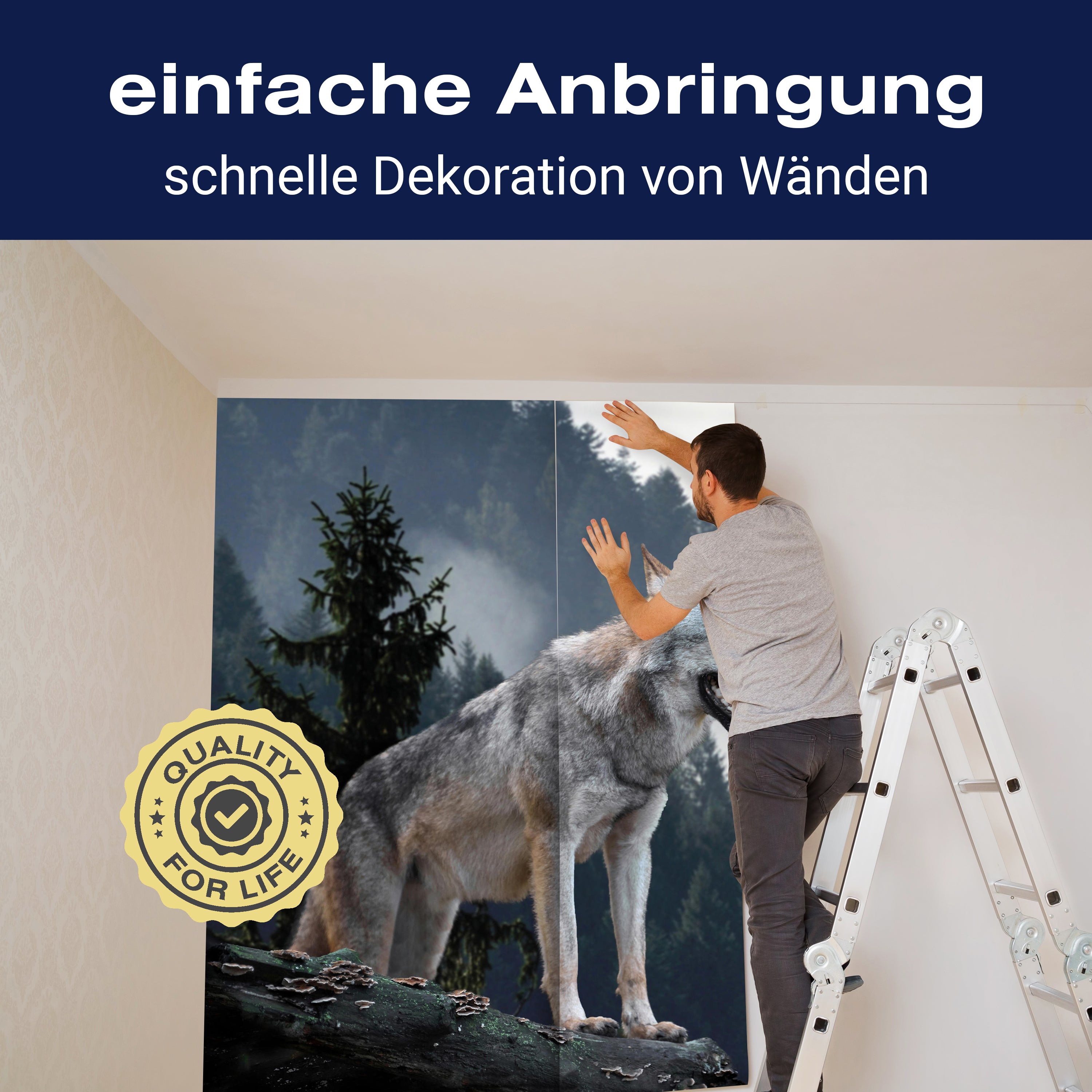 Fototapete Timberwolf Wald M1479 - Bild 3 Fototapete Timberwolf Wald M1479 - Bild 3