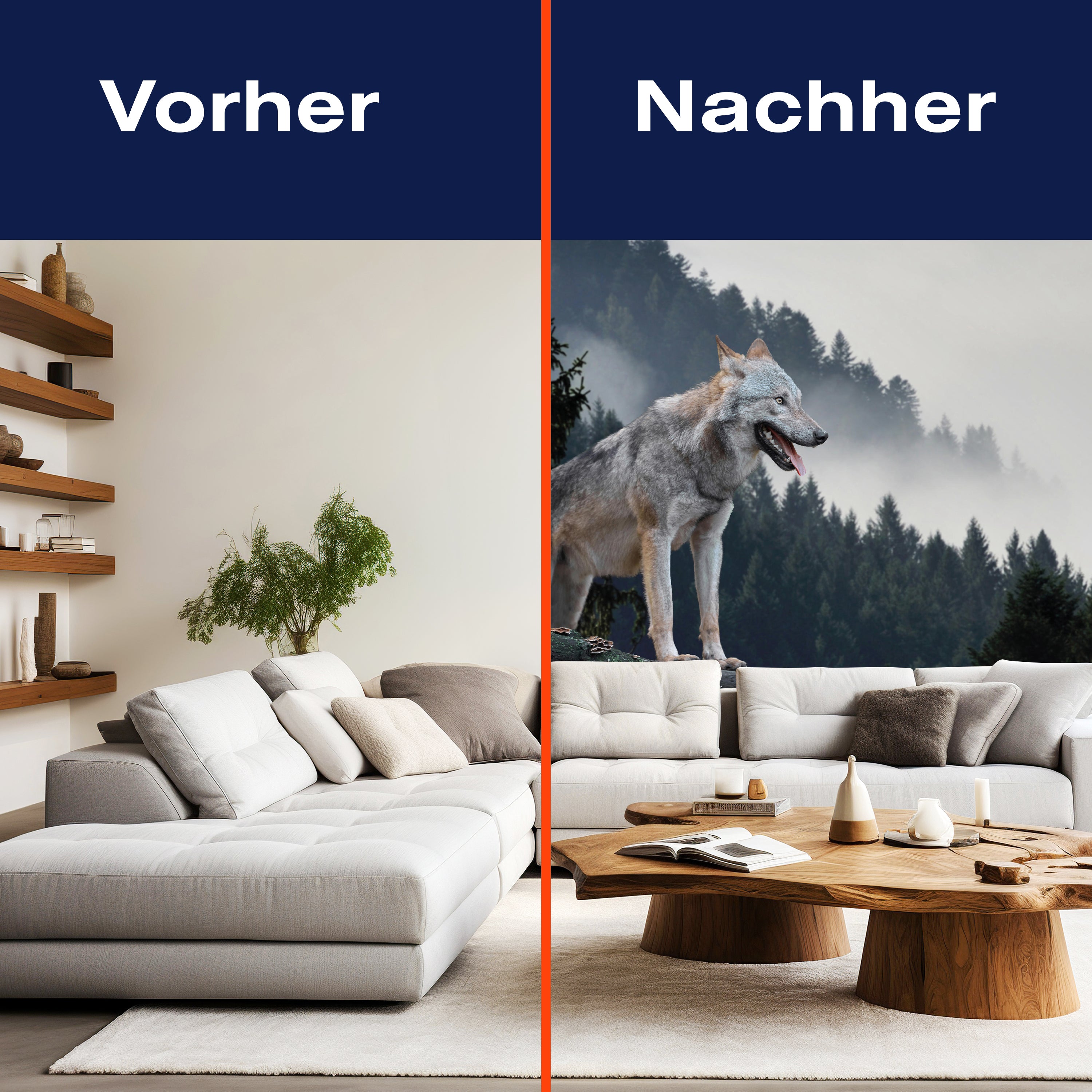 Fototapete Timberwolf Wald M1479 - Bild 9 Fototapete Timberwolf Wald M1479 - Bild 9