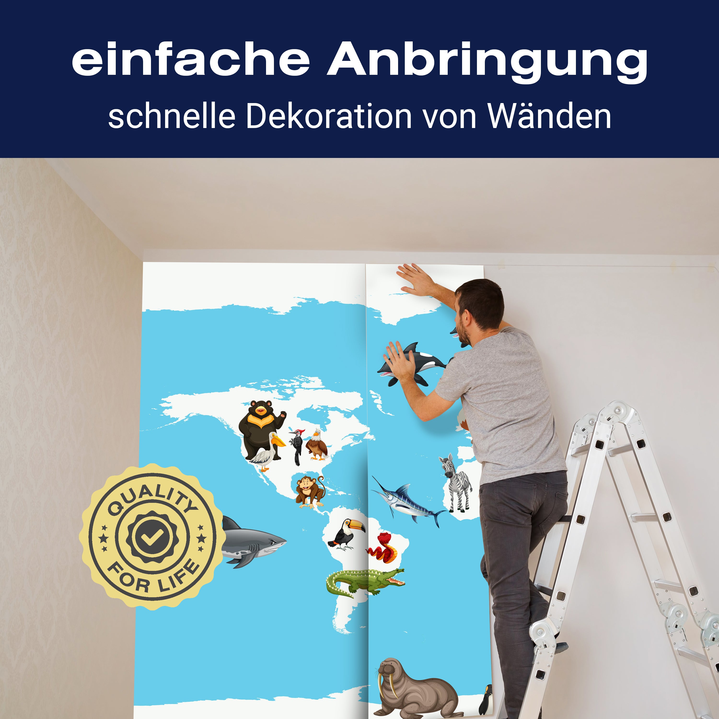 Fototapete Weltkarte M1481 - Bild 3 Fototapete Weltkarte M1481 - Bild 3