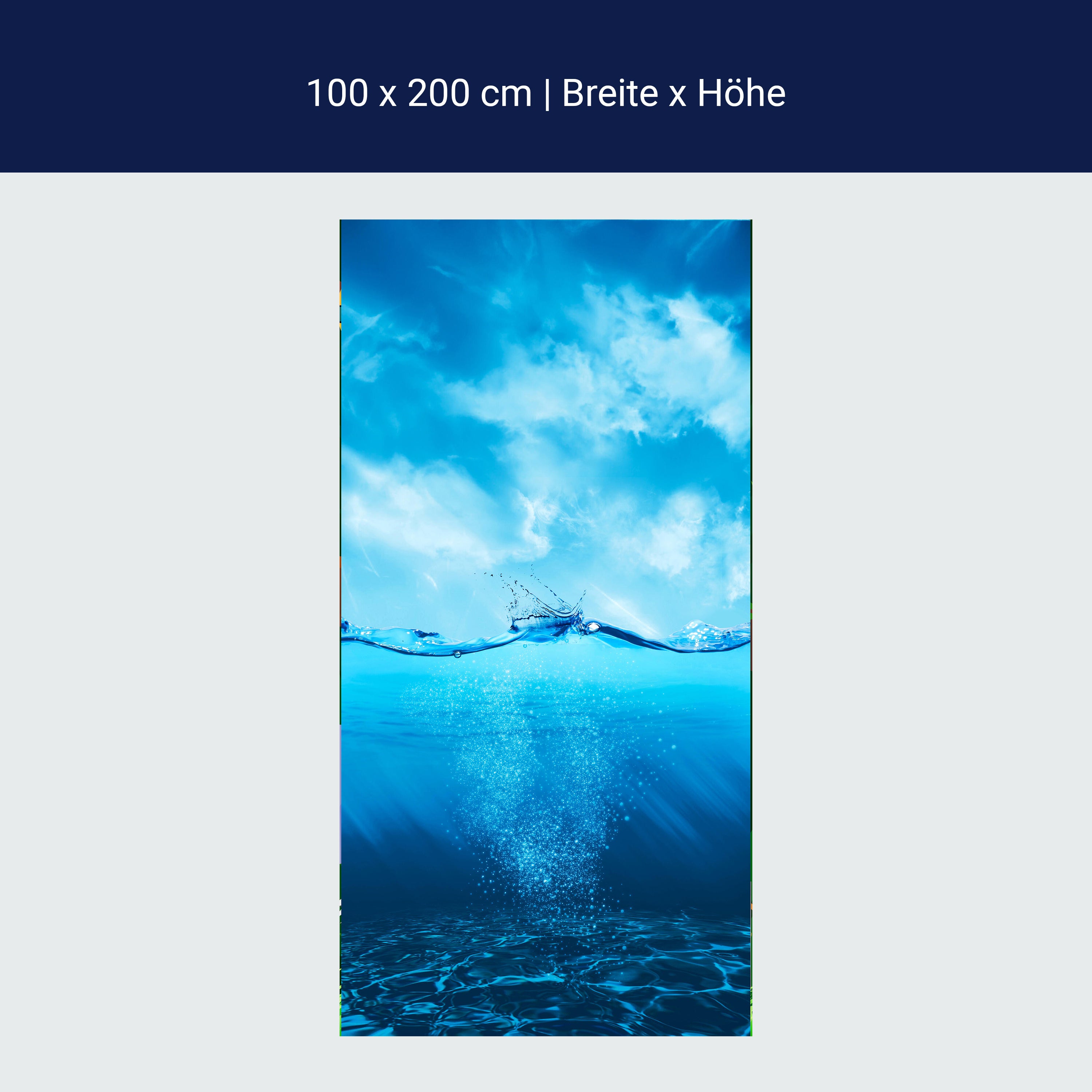 Türtapete Welle, Unterwasser M1481 Türtapete Welle, Unterwasser M1481