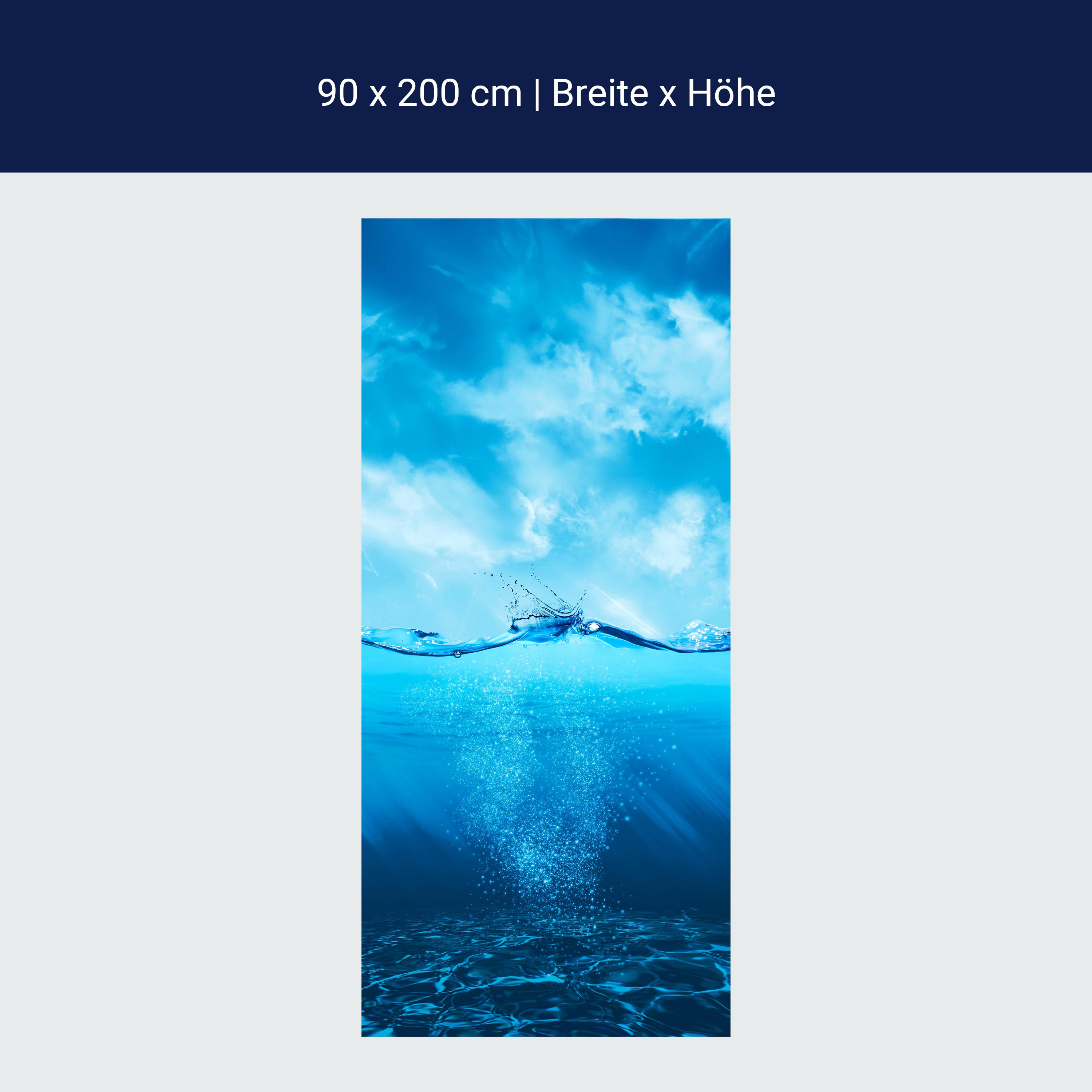 Türtapete Welle, Unterwasser M1481 Türtapete Welle, Unterwasser M1481