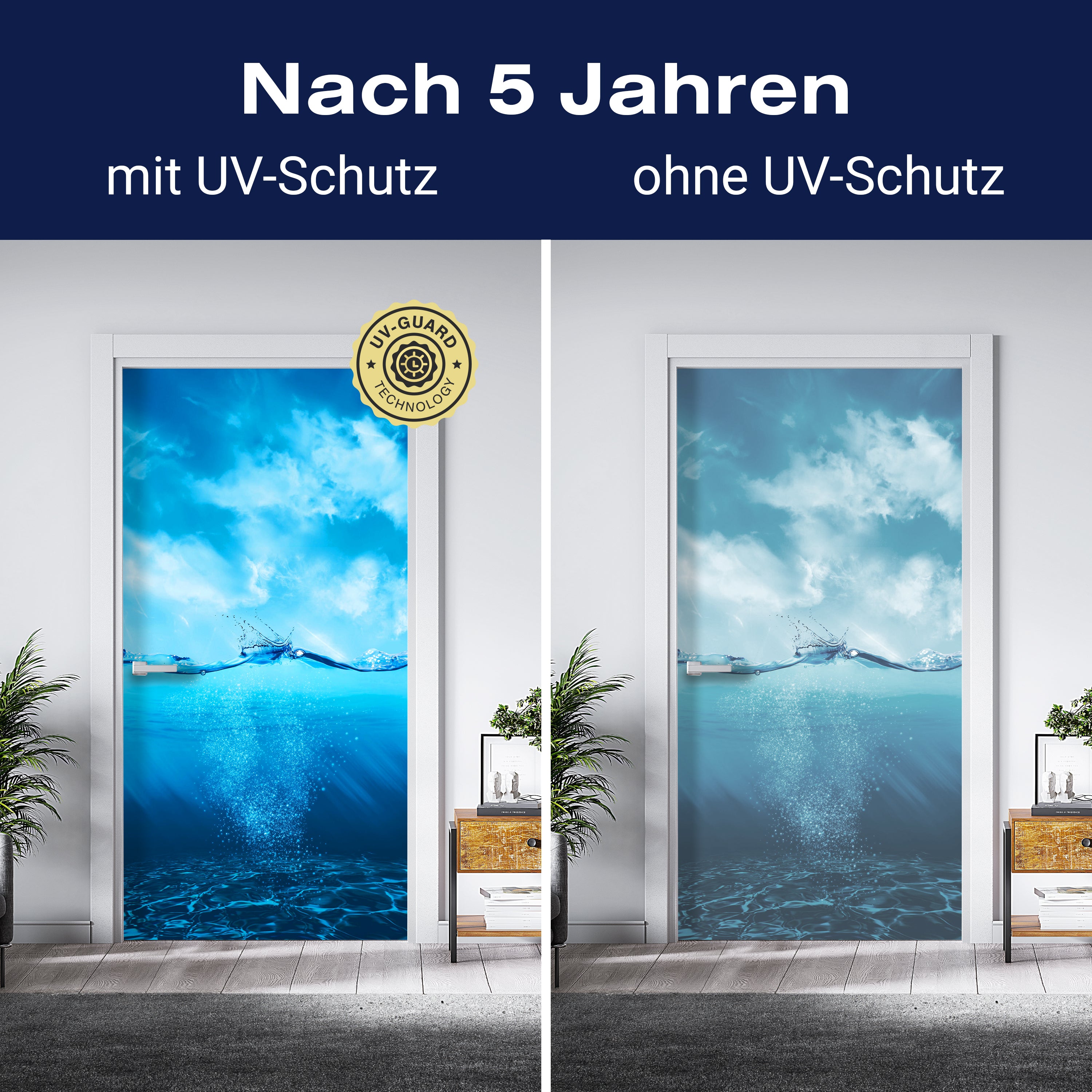 Türtapete Welle, Unterwasser M1481 - Bild 4 Türtapete Welle, Unterwasser M1481 - Bild 4