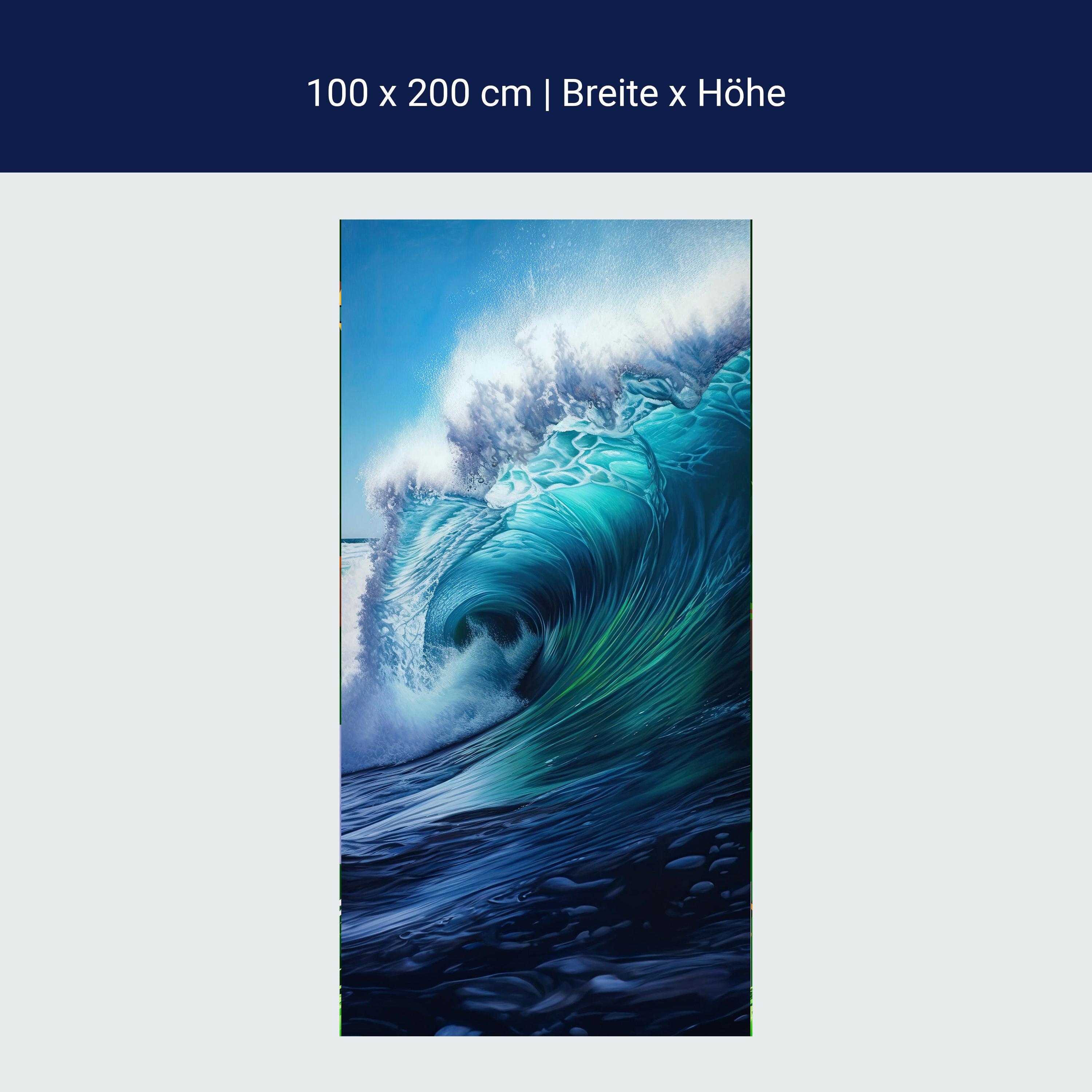 Türtapete Welle, Malerei M1484 Türtapete Welle, Malerei M1484