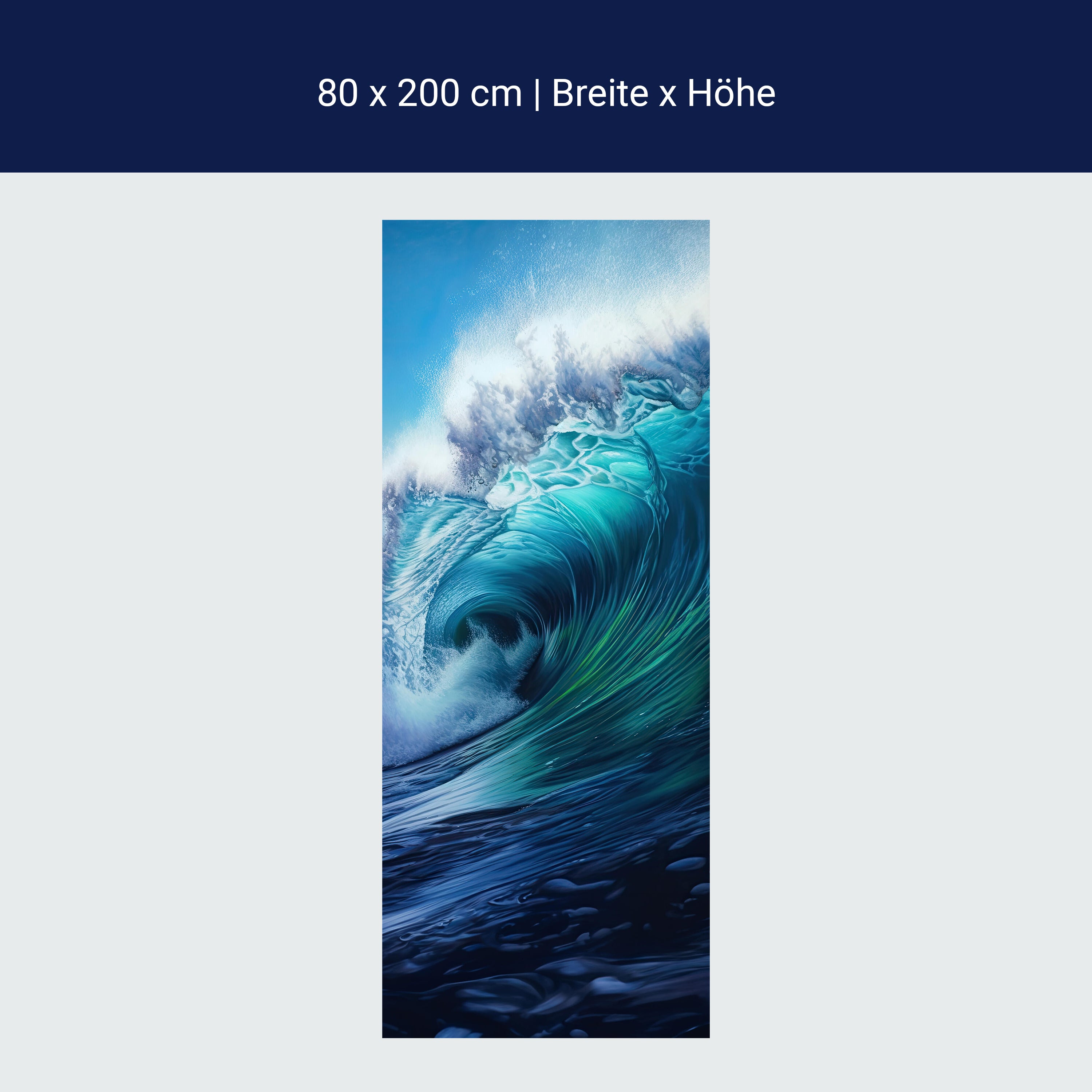 Türtapete Welle, Malerei M1484 Türtapete Welle, Malerei M1484