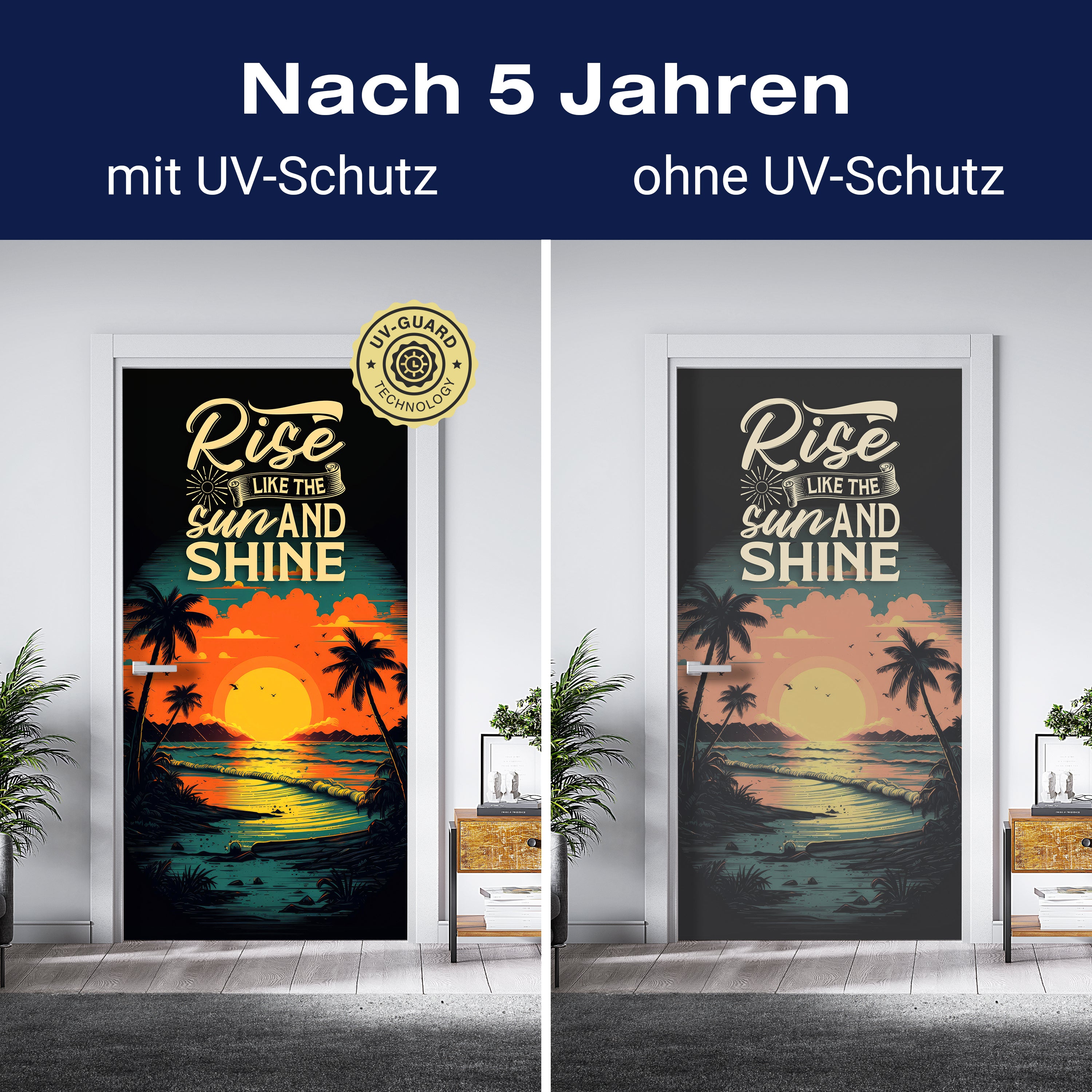 Türtapete Strand, Palmen, Meer, Spruch M1487 - Bild 4 Türtapete Strand, Palmen, Meer, Spruch M1487 - Bild 4