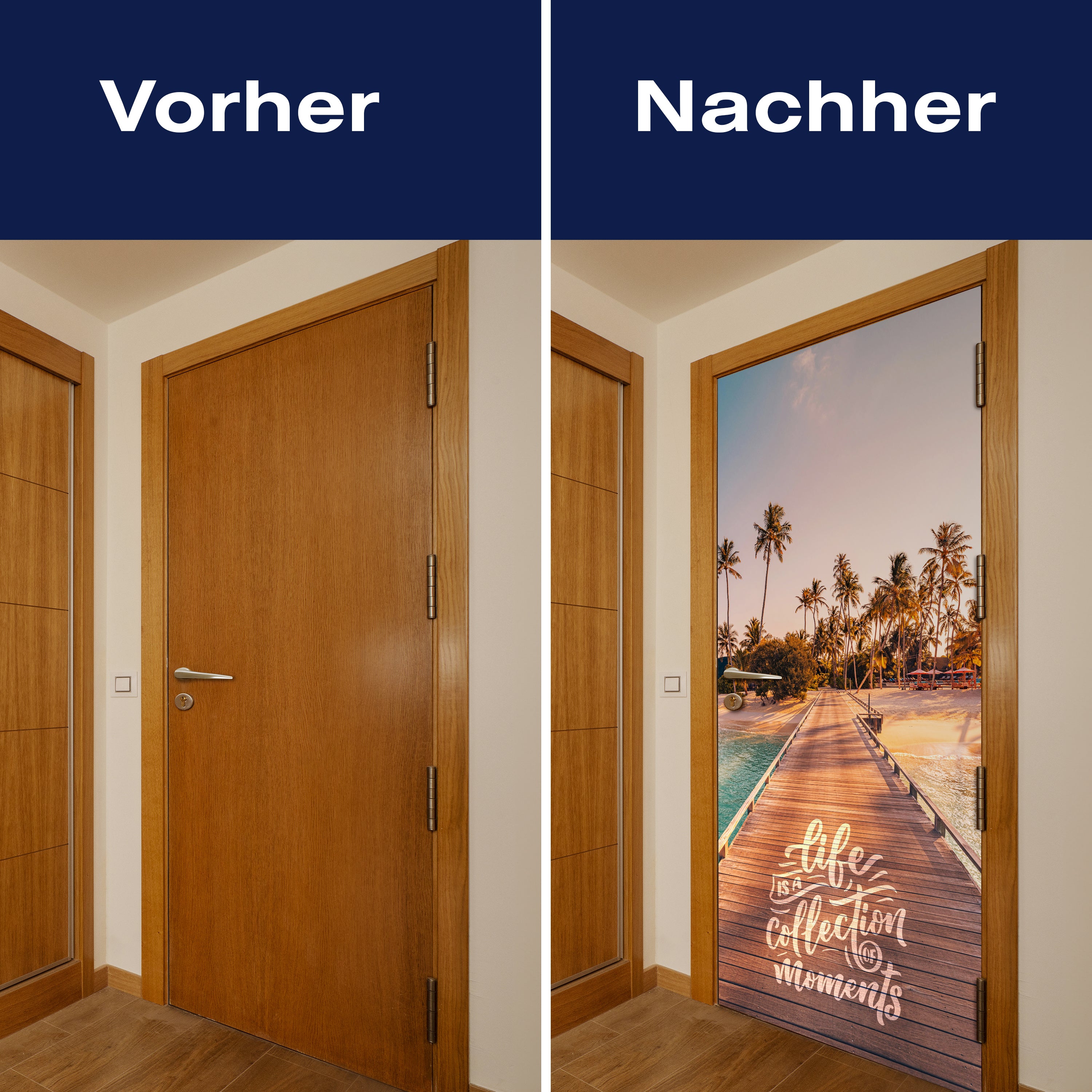 Türtapete Steg, Strand, Meer, Spruch M1494 - Bild 10 Türtapete Steg, Strand, Meer, Spruch M1494 - Bild 10