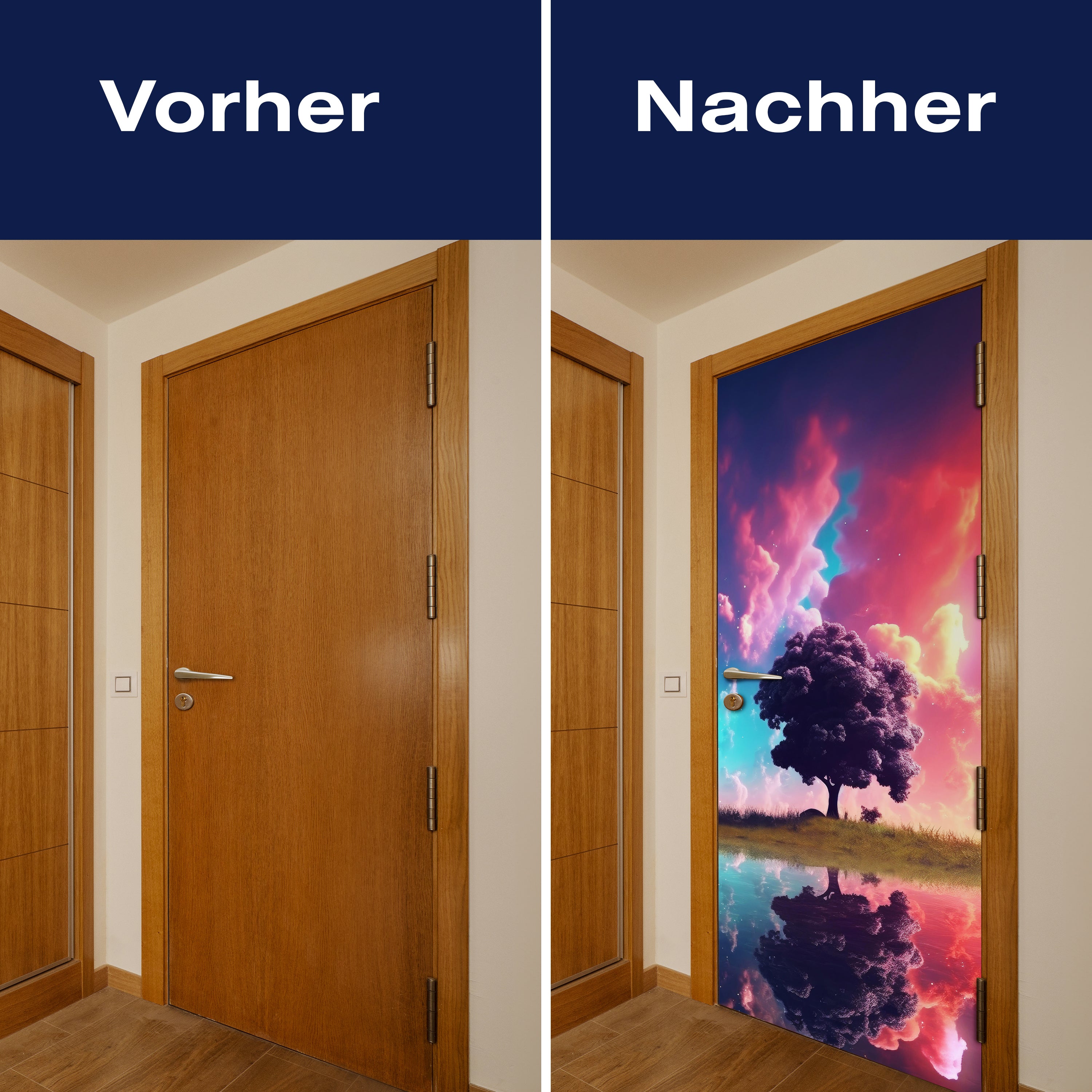 Türtapete Baum, Wolken, See M1503 - Bild 10 Türtapete Baum, Wolken, See M1503 - Bild 10