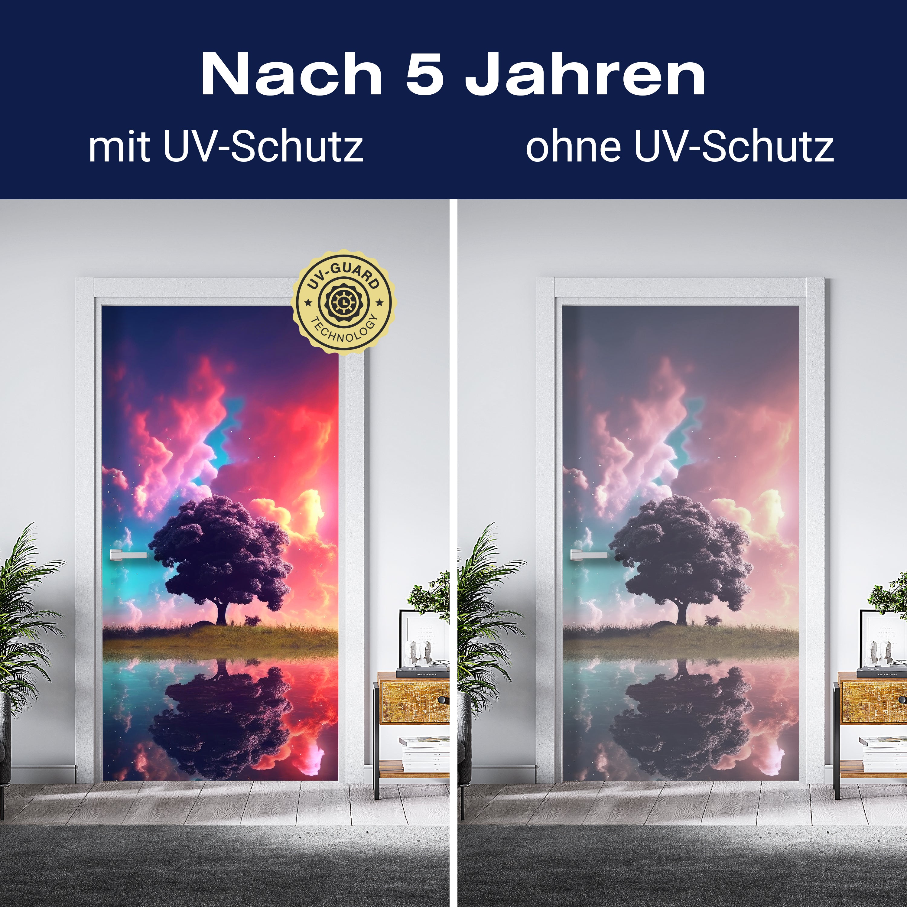 Türtapete Baum, Wolken, See M1503 - Bild 4 Türtapete Baum, Wolken, See M1503 - Bild 4