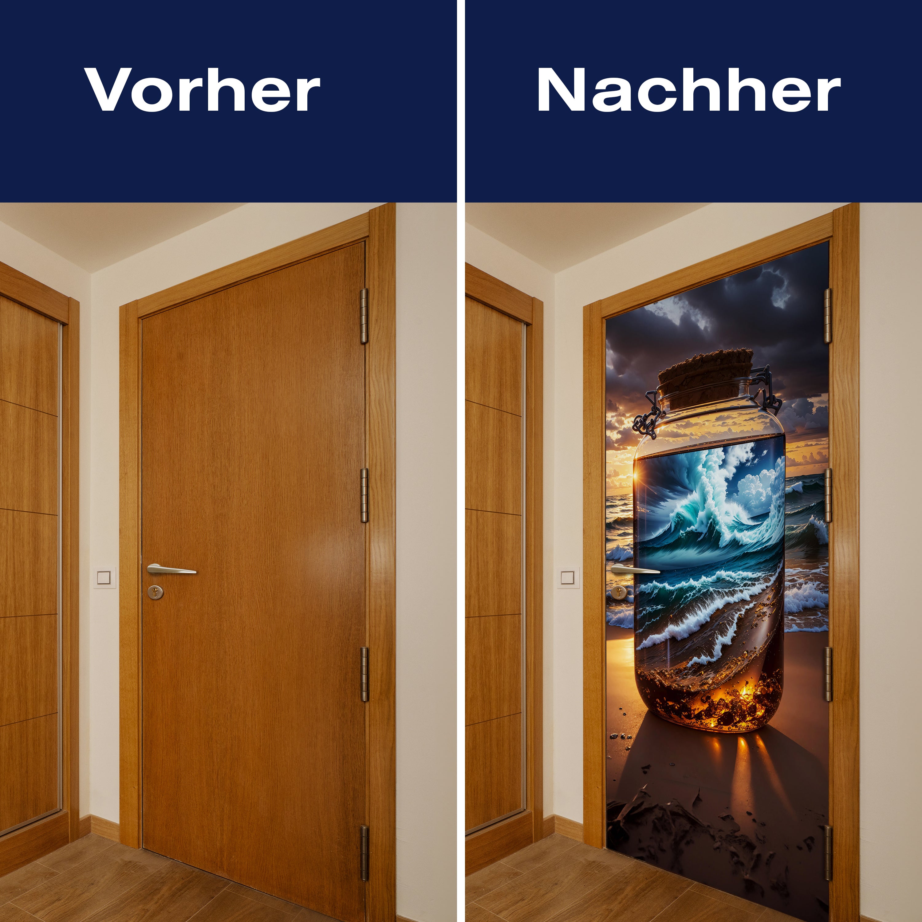 Türtapete Meer, Strand, Flasche, Wasser M1508 - Bild 10 Türtapete Meer, Strand, Flasche, Wasser M1508 - Bild 10