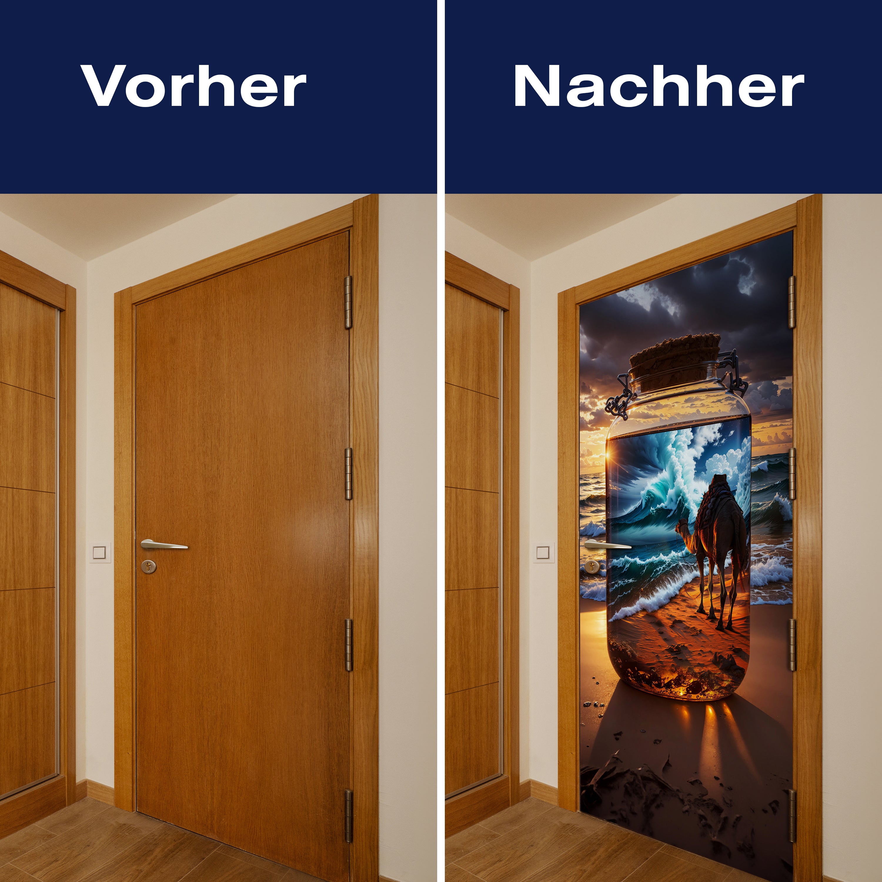 Türtapete Meer, Strand, Flasche, Kamel M1509 - Bild 10 Türtapete Meer, Strand, Flasche, Kamel M1509 - Bild 10