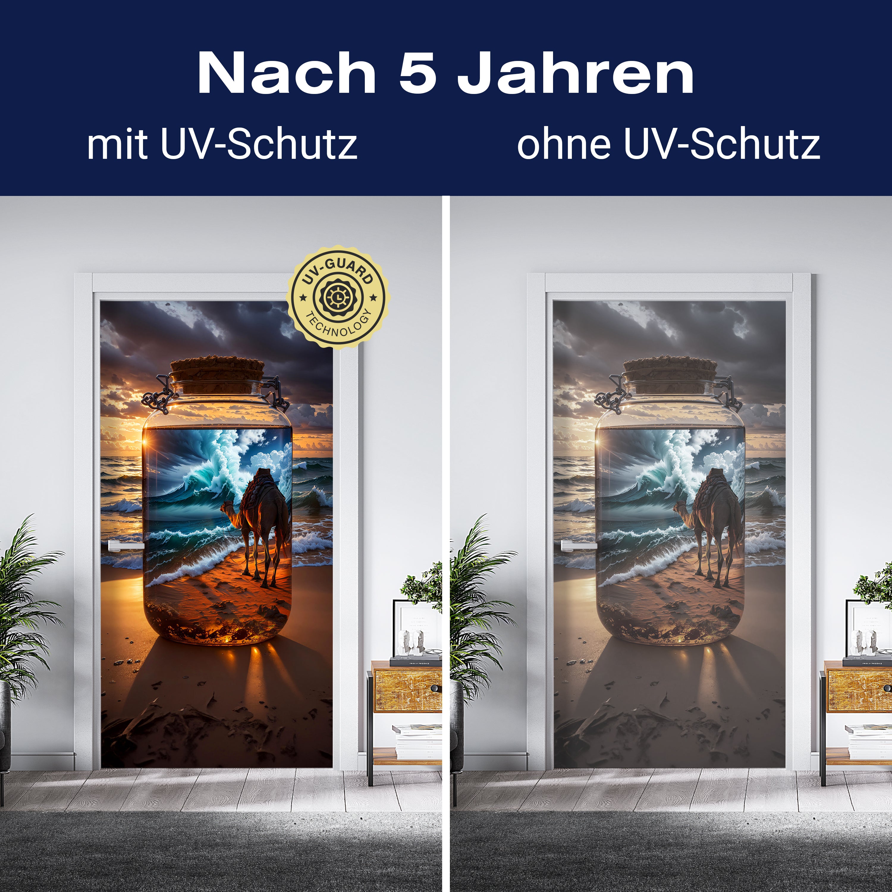 Türtapete Meer, Strand, Flasche, Kamel M1509 - Bild 4 Türtapete Meer, Strand, Flasche, Kamel M1509 - Bild 4