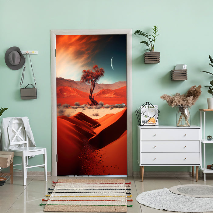 Türtapete Wüste, Baum, Landschaft M1510 - Bild 1 Türtapete Wüste, Baum, Landschaft M1510 - Bild 1