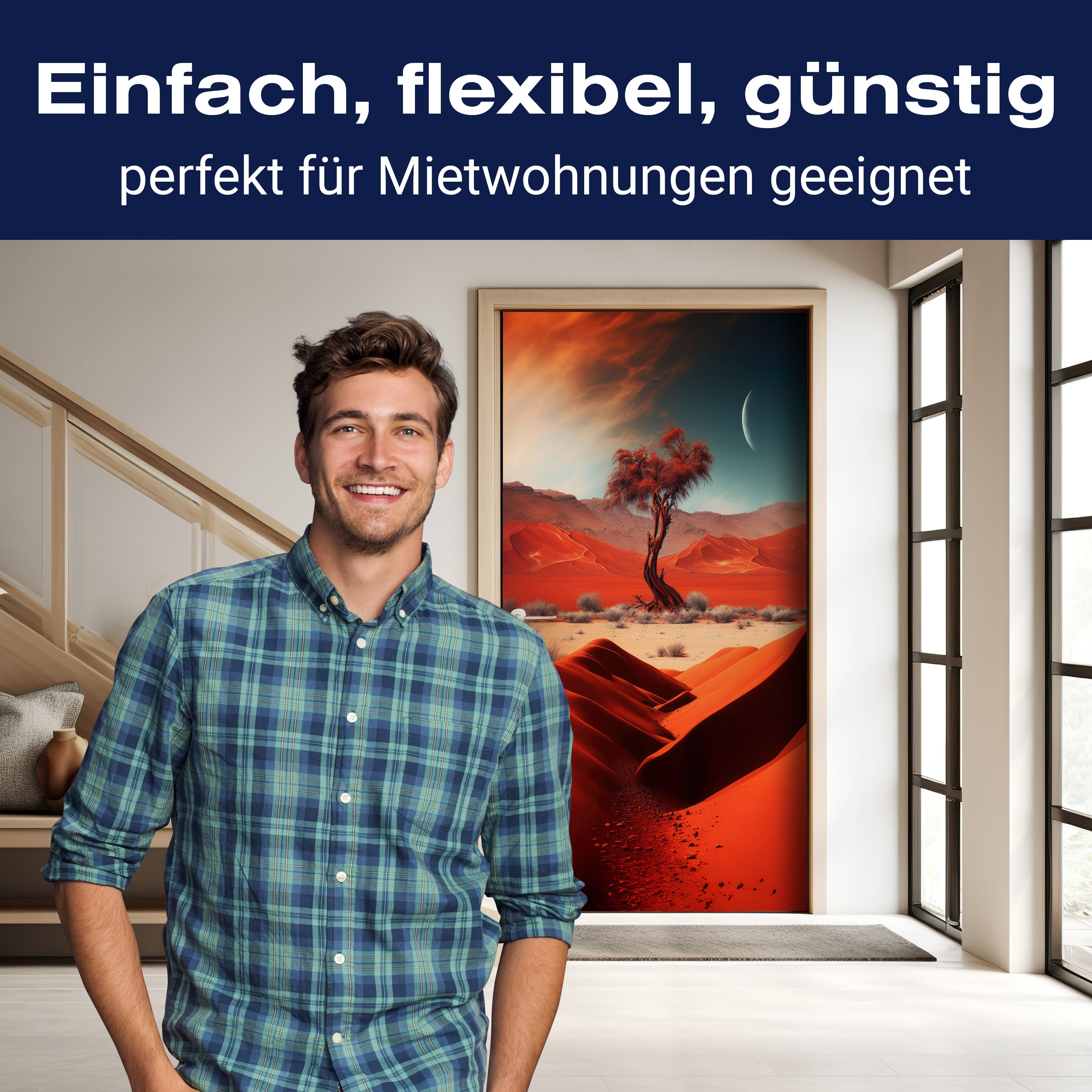 Türtapete Wüste, Baum, Landschaft M1510 - Bild 3 Türtapete Wüste, Baum, Landschaft M1510 - Bild 3