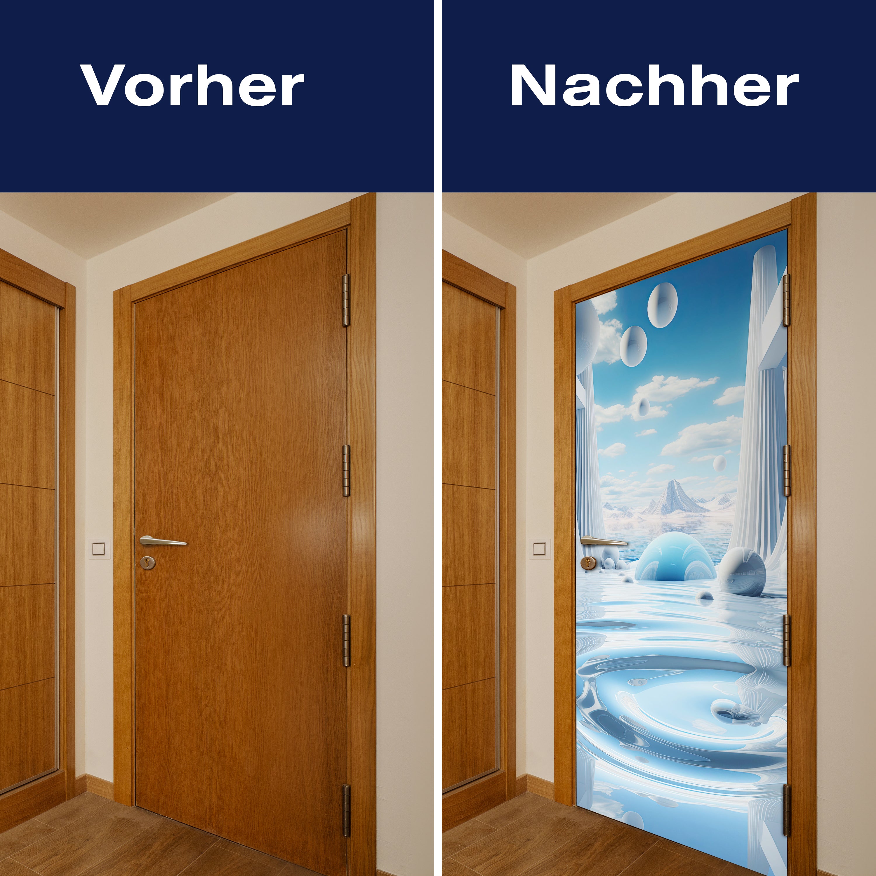 Türtapete Säulen, Kugeln, Abstrakt M1511 - Bild 10 Türtapete Säulen, Kugeln, Abstrakt M1511 - Bild 10