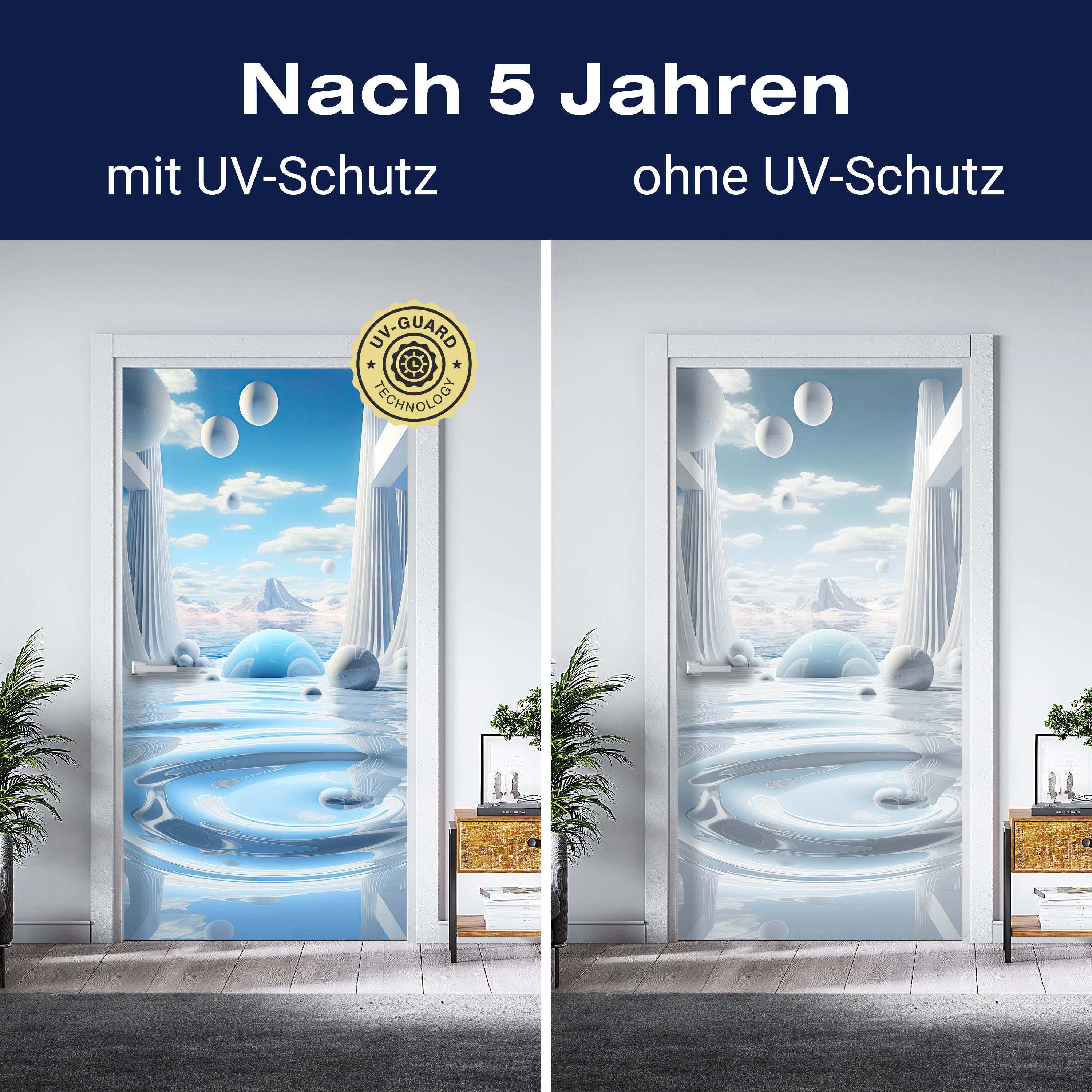 Türtapete Säulen, Kugeln, Abstrakt M1511 - Bild 4 Türtapete Säulen, Kugeln, Abstrakt M1511 - Bild 4