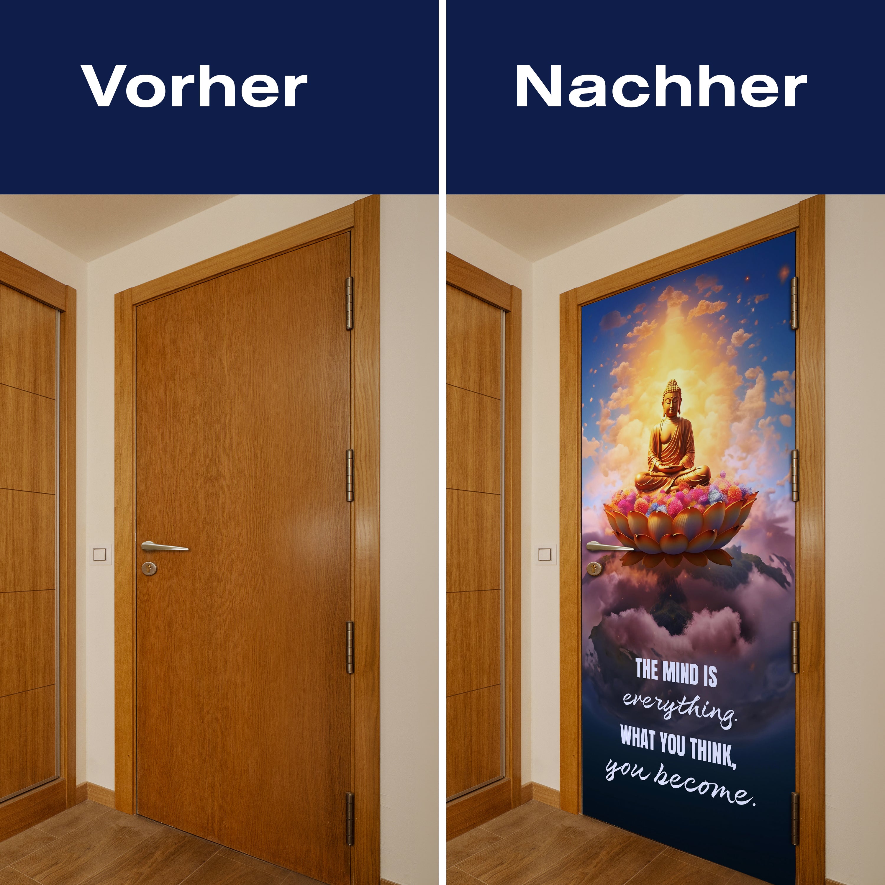 Türtapete Buddha, Lotus, Spruch M1512 - Bild 10 Türtapete Buddha, Lotus, Spruch M1512 - Bild 10