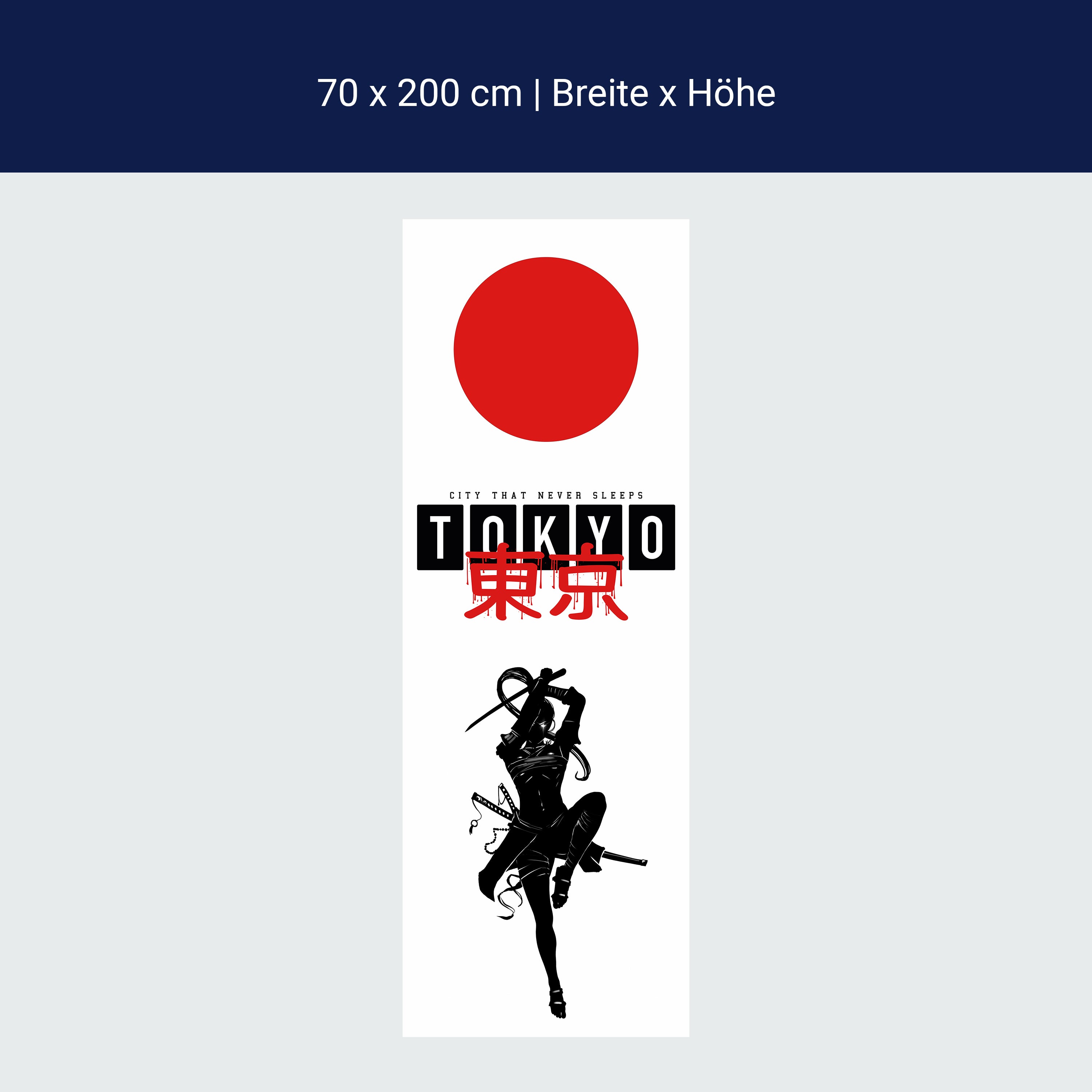 Türtapete Tokyo, Samurai, Anime M1516 Türtapete Tokyo, Samurai, Anime M1516