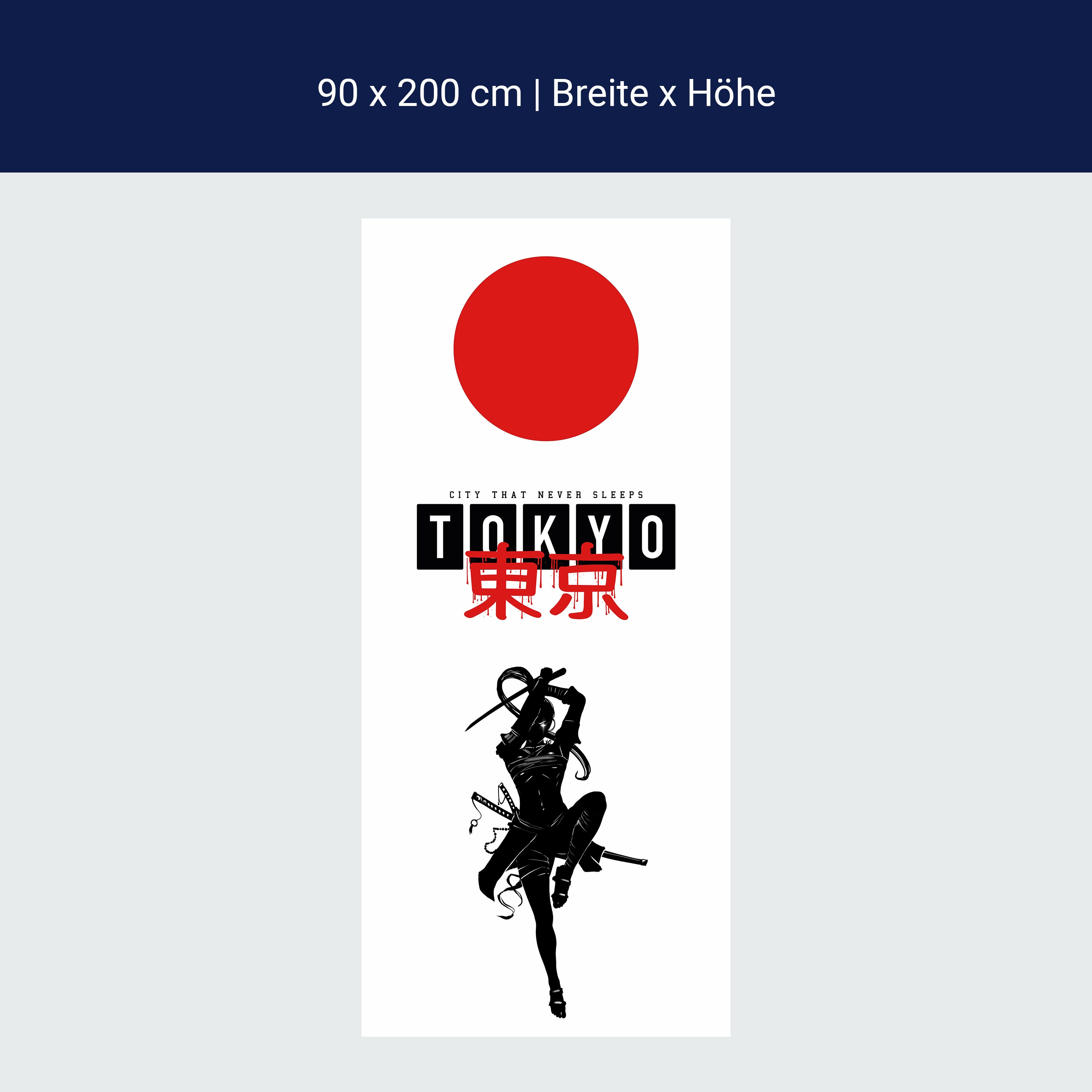 Türtapete Tokyo, Samurai, Anime M1516 Türtapete Tokyo, Samurai, Anime M1516