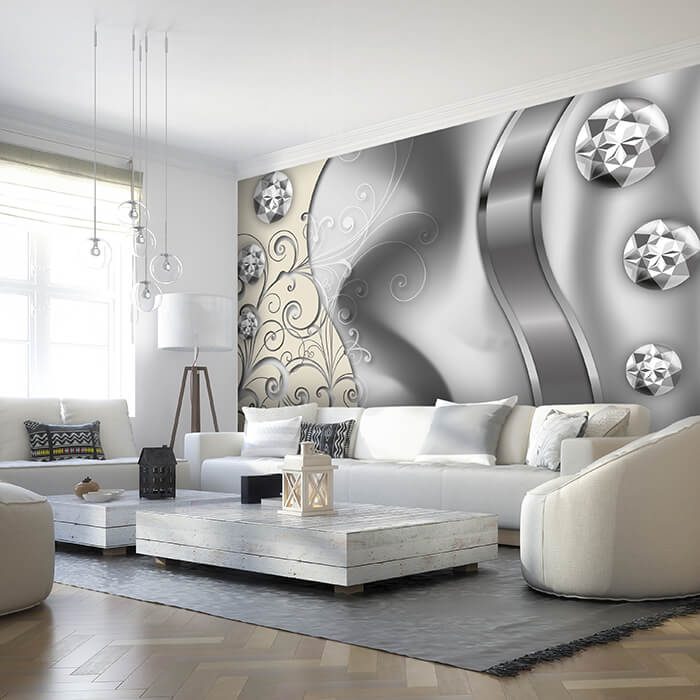 Fototapete Diamanten grau M1518 - Bild 1 Fototapete Diamanten grau M1518 - Bild 1