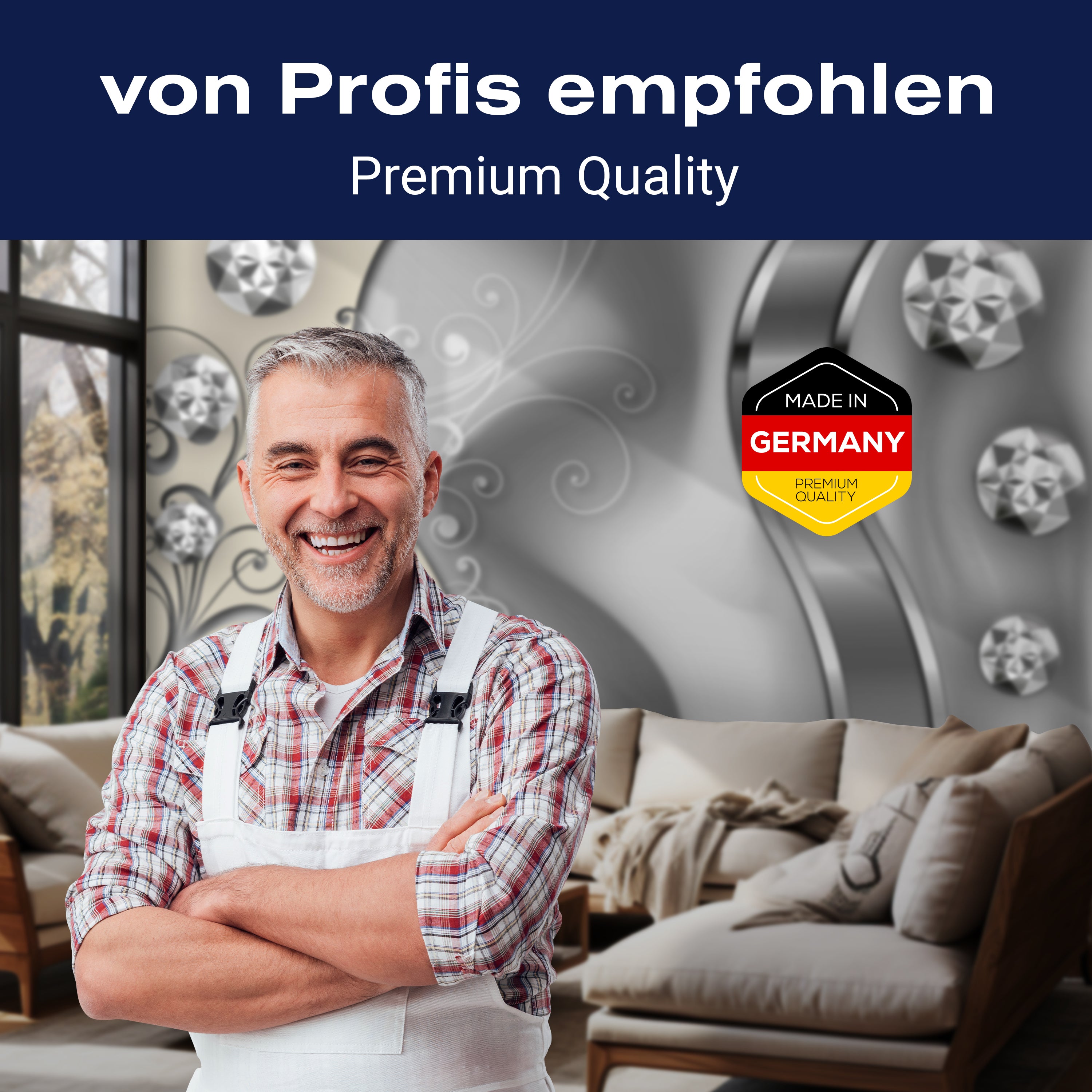 Fototapete Diamanten grau M1518 - Bild 5 Fototapete Diamanten grau M1518 - Bild 5