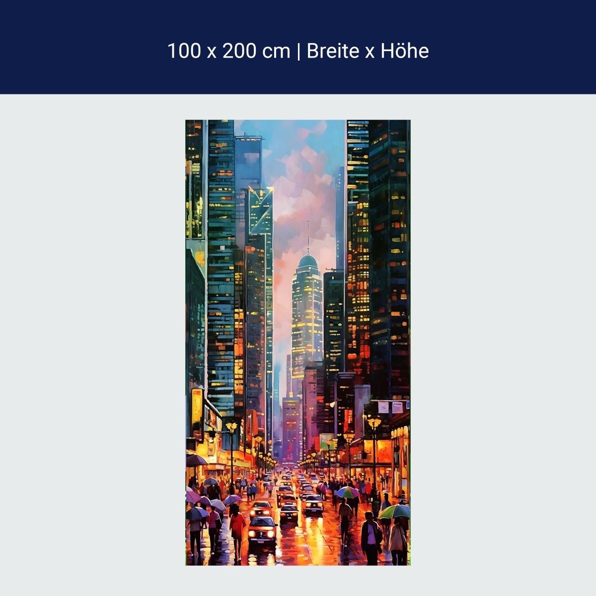 Türtapete New York City Gemälde M1522 Türtapete New York City Gemälde M1522