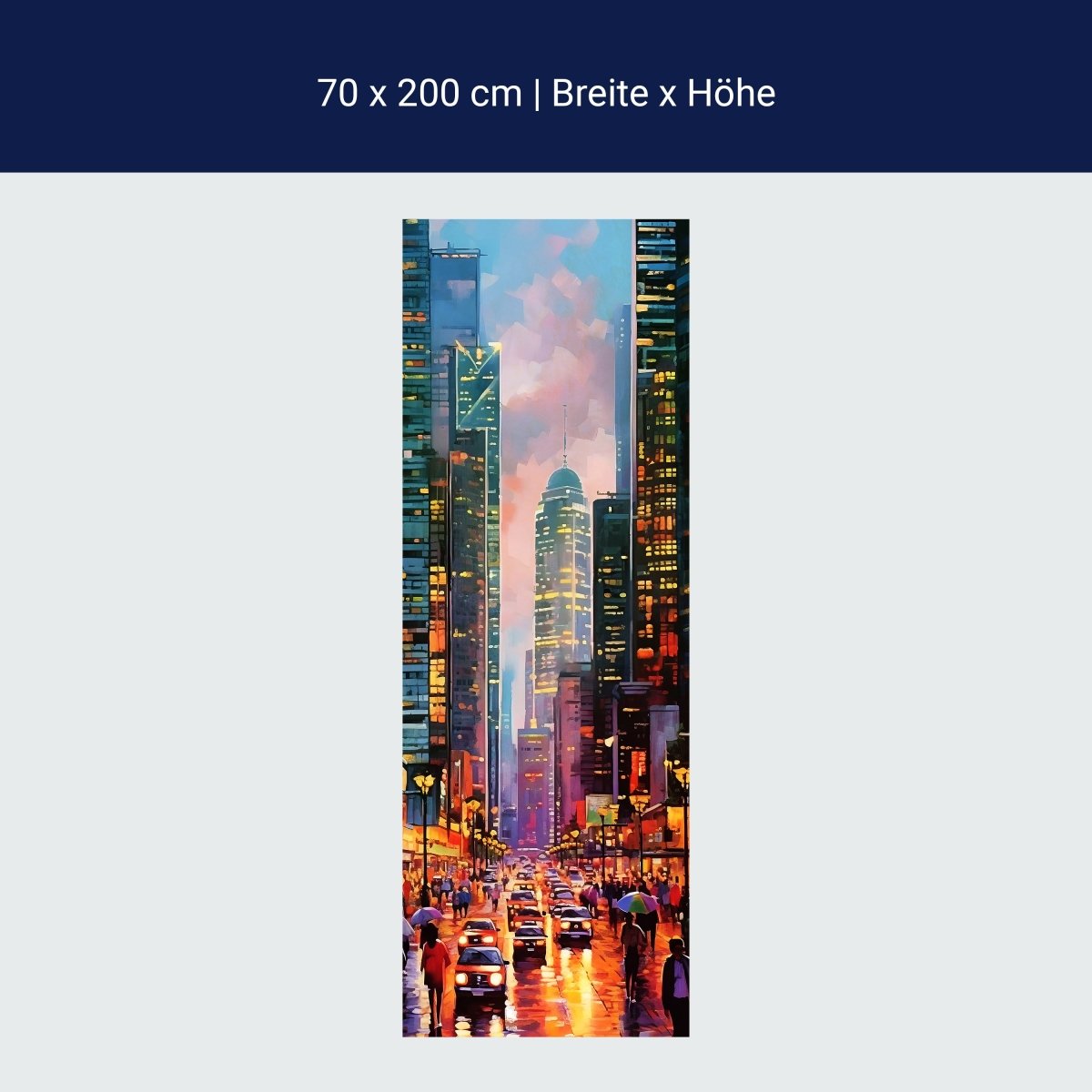 Türtapete New York City Gemälde M1522 Türtapete New York City Gemälde M1522