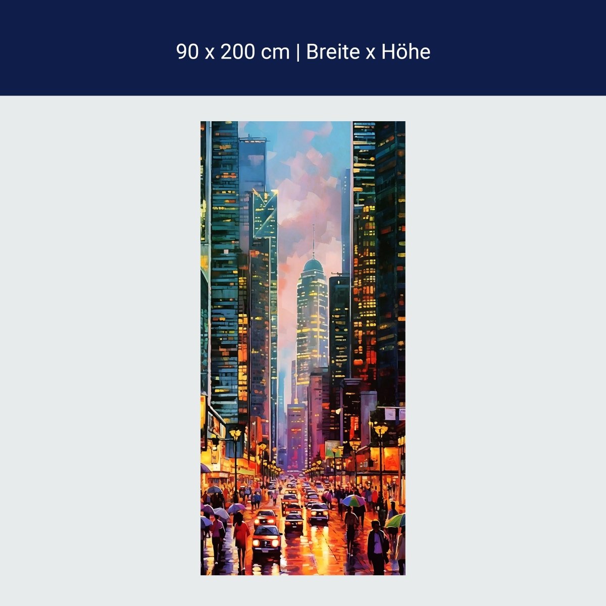 Türtapete New York City Gemälde M1522 Türtapete New York City Gemälde M1522