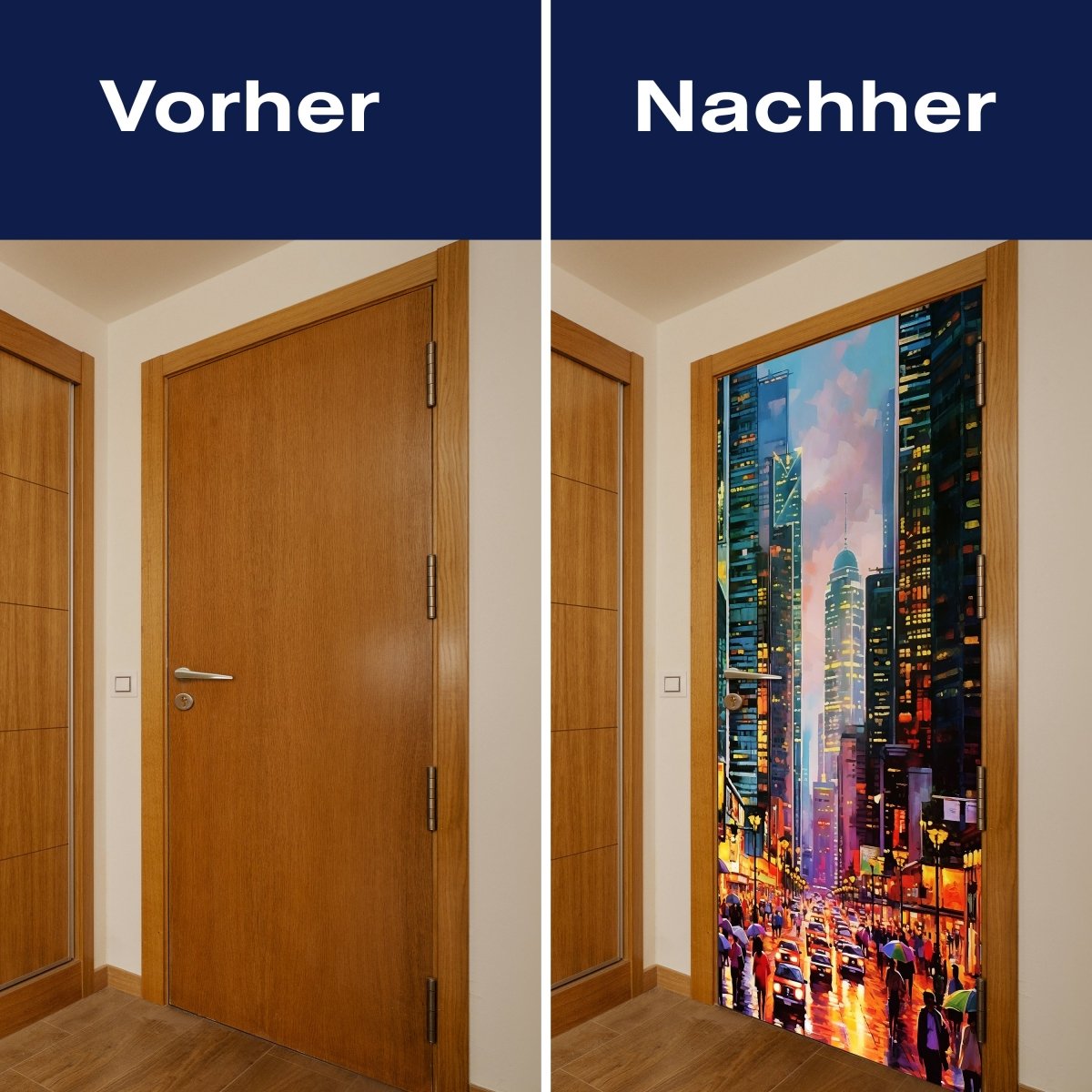 Türtapete New York City Gemälde M1522 - Bild 10 Türtapete New York City Gemälde M1522 - Bild 10