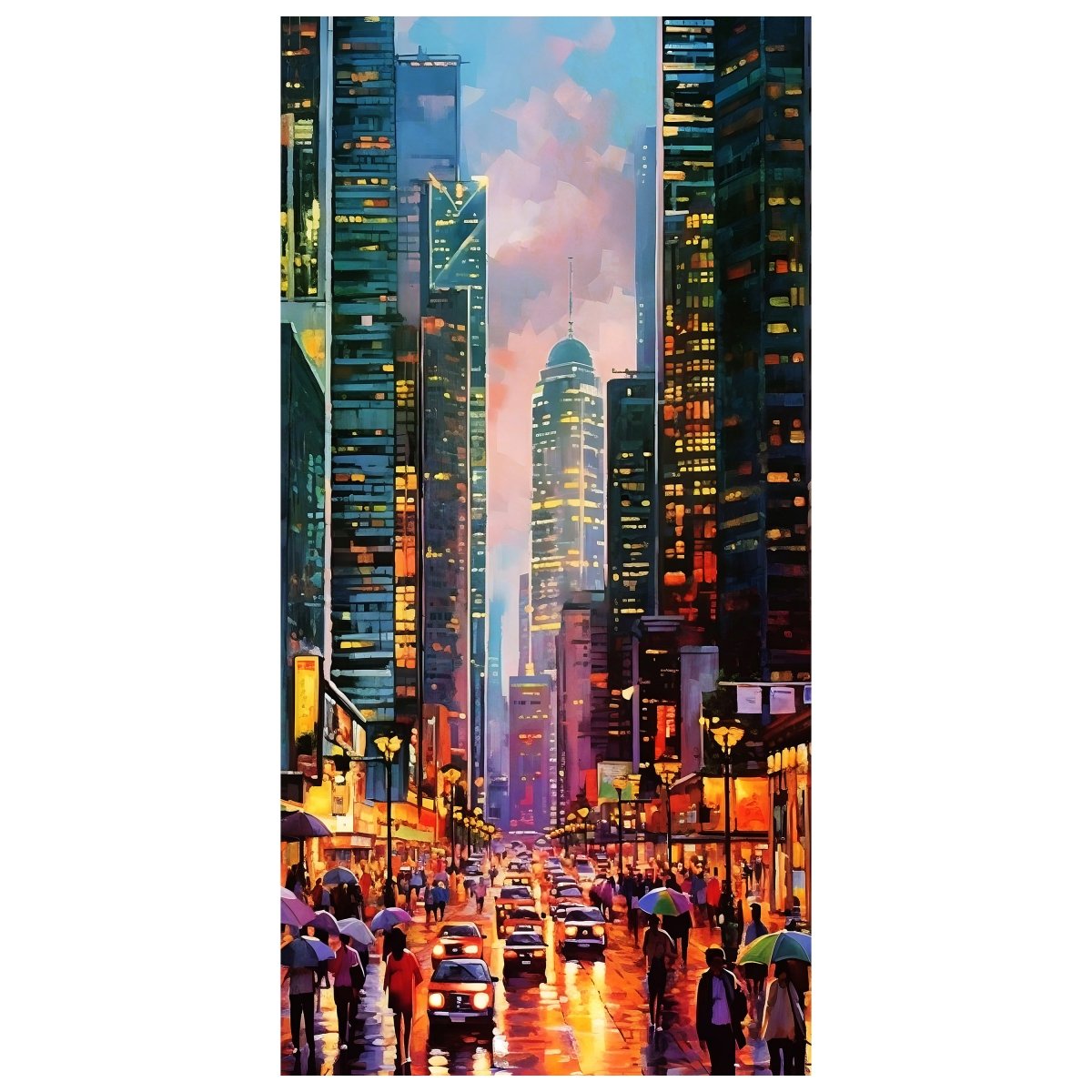 Türtapete New York City Gemälde M1522 - Bild 2 Türtapete New York City Gemälde M1522 - Bild 2