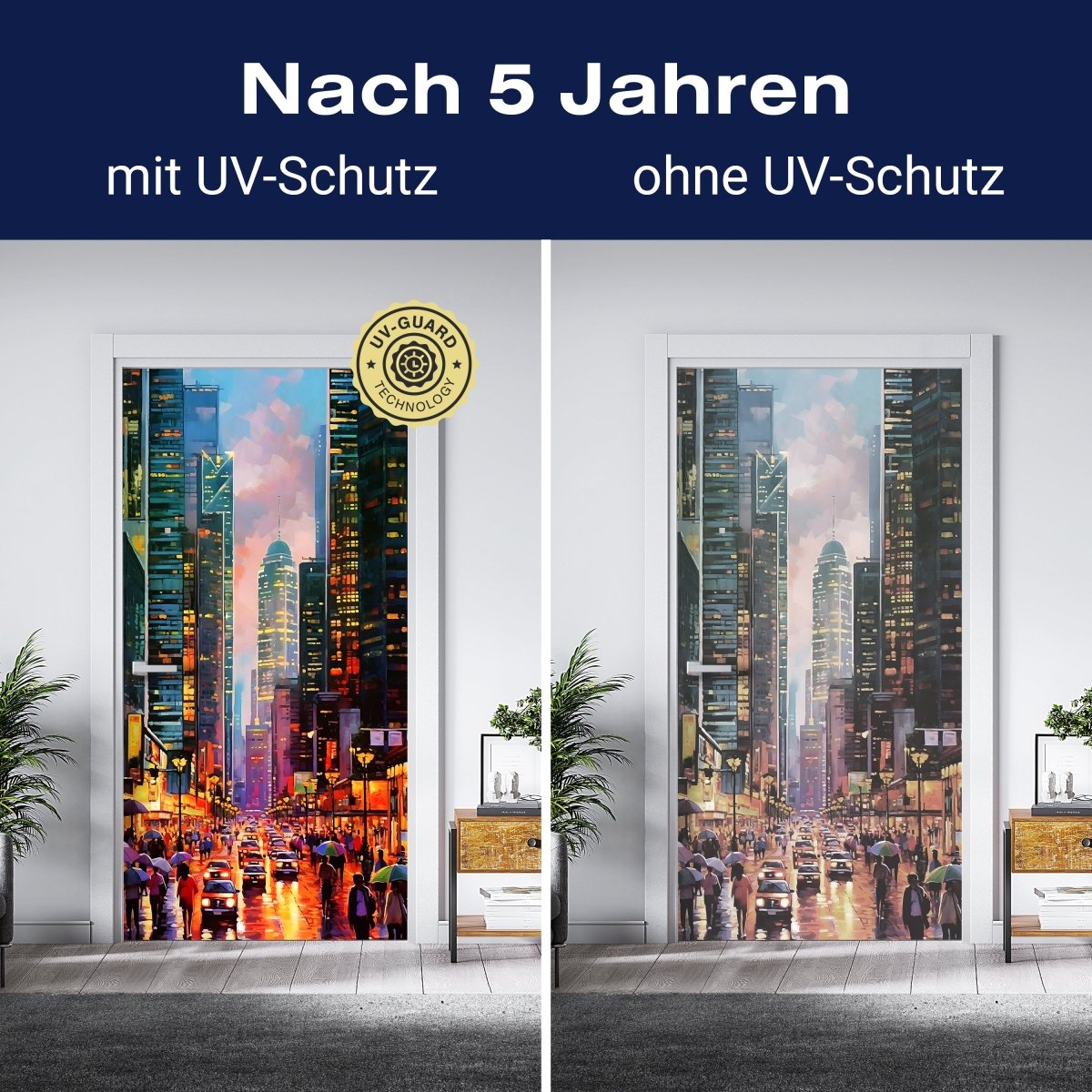 Türtapete New York City Gemälde M1522 - Bild 4 Türtapete New York City Gemälde M1522 - Bild 4