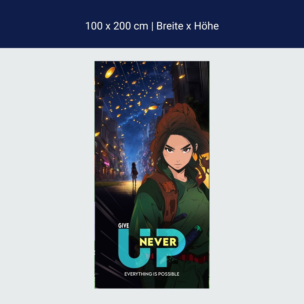 Türtapete Anime Samurai Girl M1523 Türtapete Anime Samurai Girl M1523