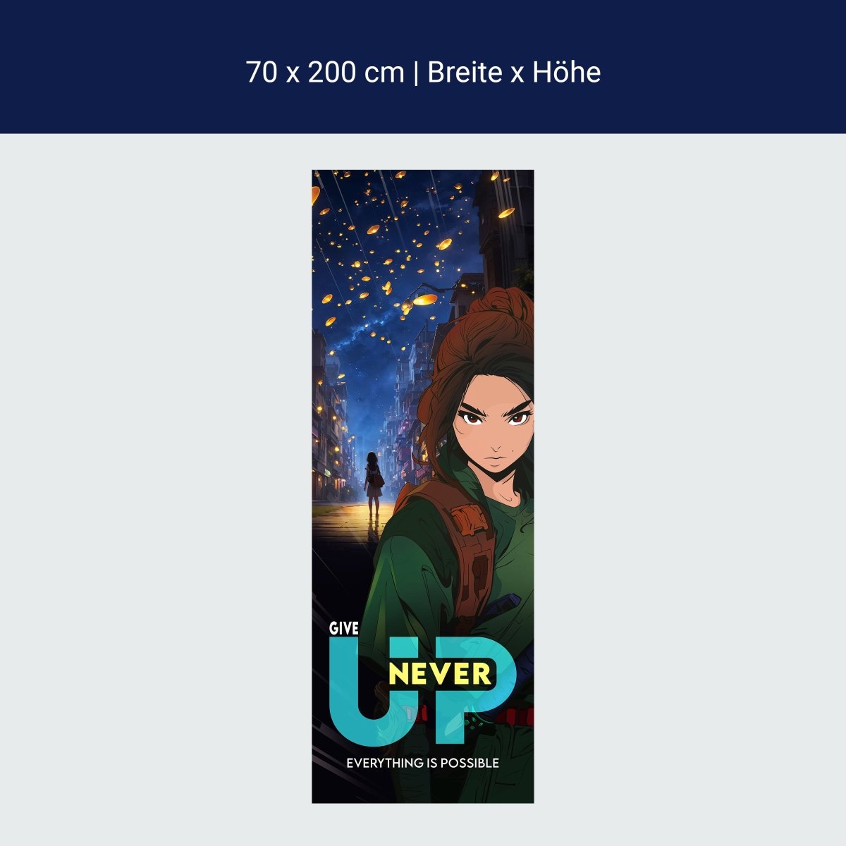 Türtapete Anime Samurai Girl M1523 Türtapete Anime Samurai Girl M1523