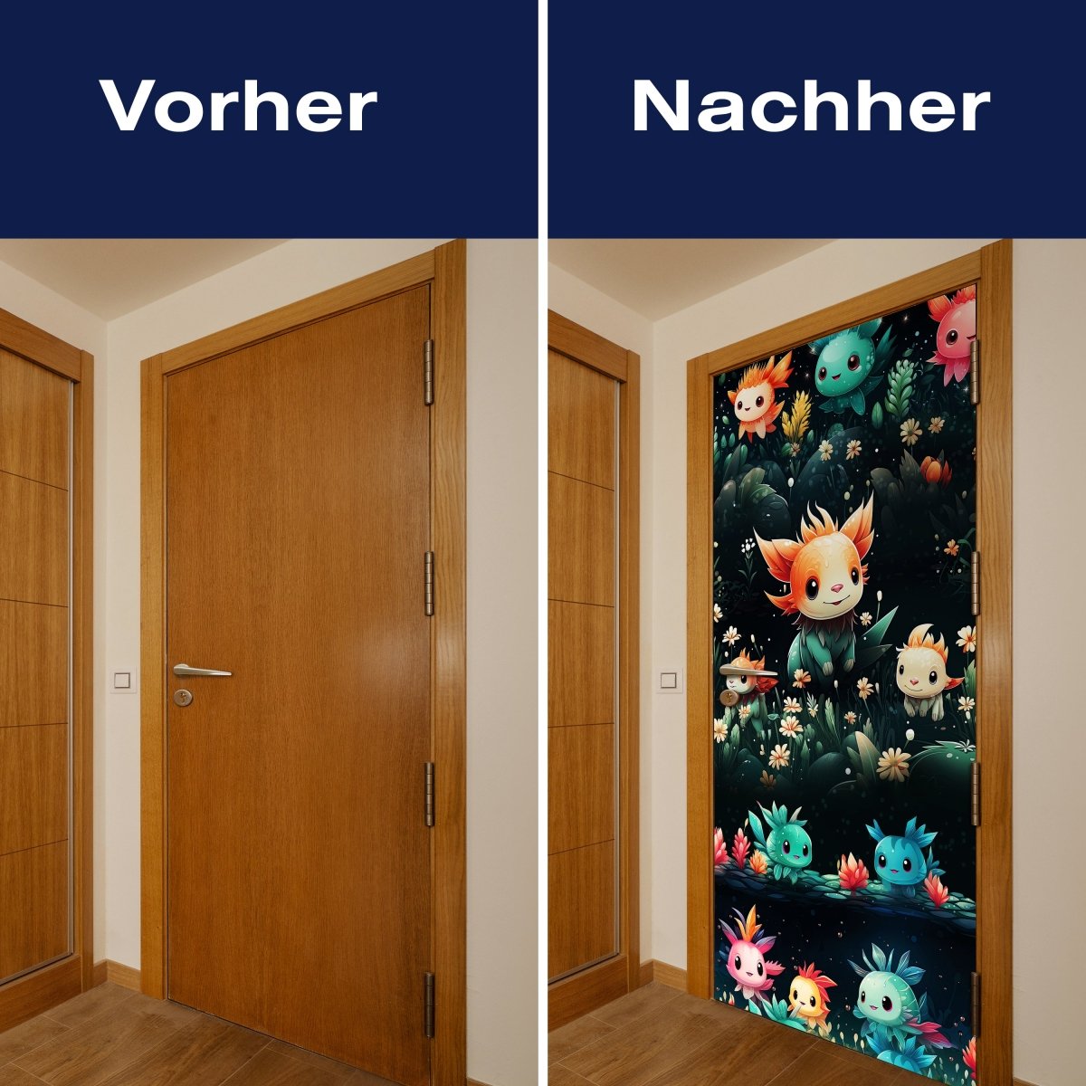 Türtapete süße Axolotl M1524 - Bild 10 Türtapete süße Axolotl M1524 - Bild 10