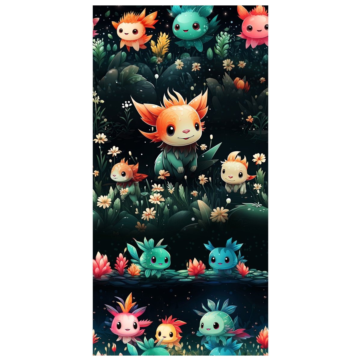 Türtapete süße Axolotl M1524 - Bild 2 Türtapete süße Axolotl M1524 - Bild 2