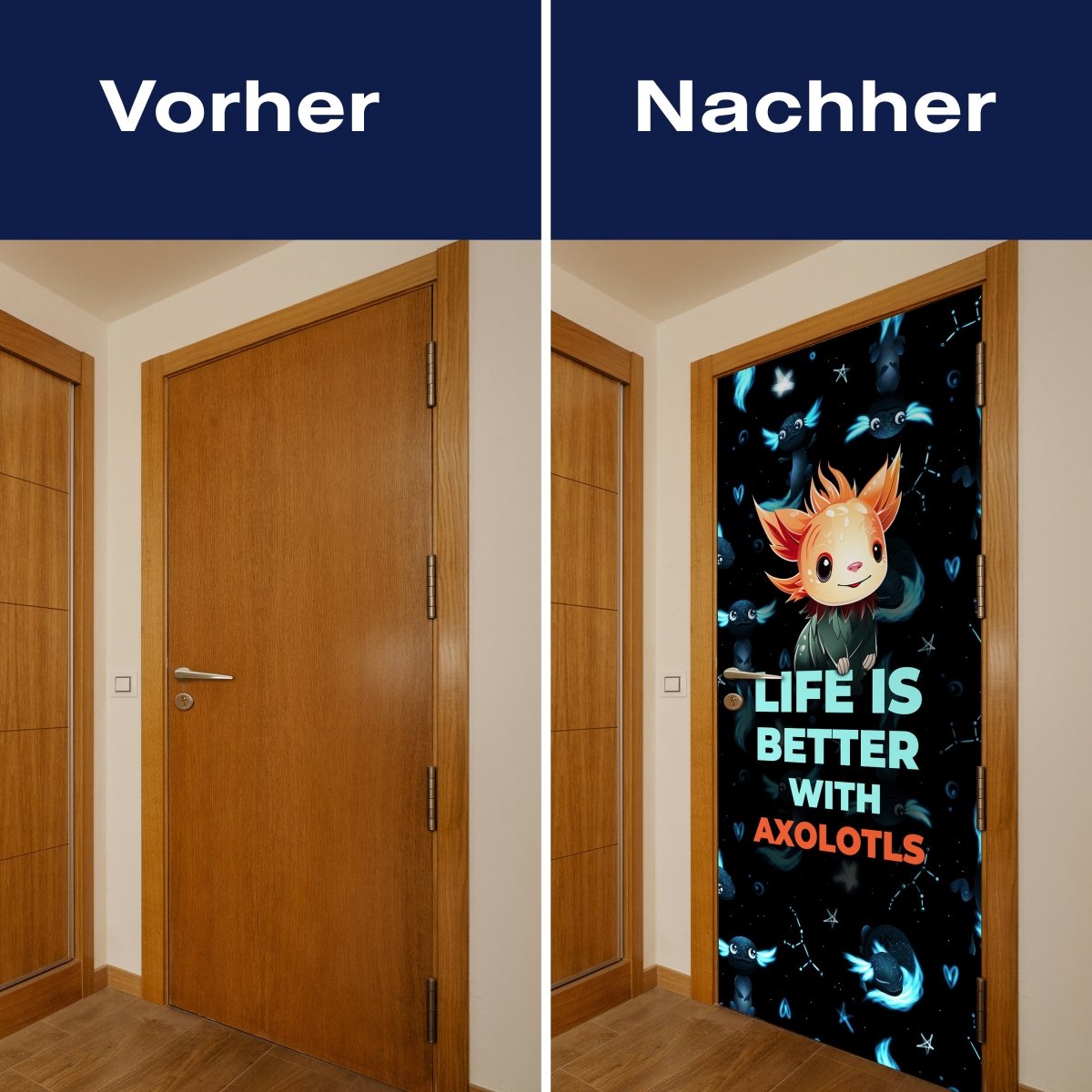 Türtapete süßer Axolotl M1528 - Bild 10 Türtapete süßer Axolotl M1528 - Bild 10