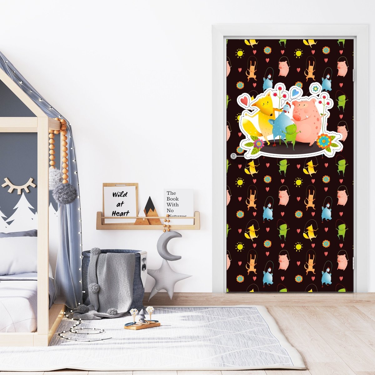 Türtapete lustige Tiere, Bauernhof M1529 - Bild 1 Türtapete lustige Tiere, Bauernhof M1529 - Bild 1