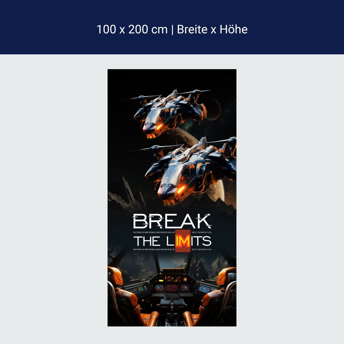 Türtapete Fantasy, Raumschiffe, Planeten M1531 Türtapete Fantasy, Raumschiffe, Planeten M1531