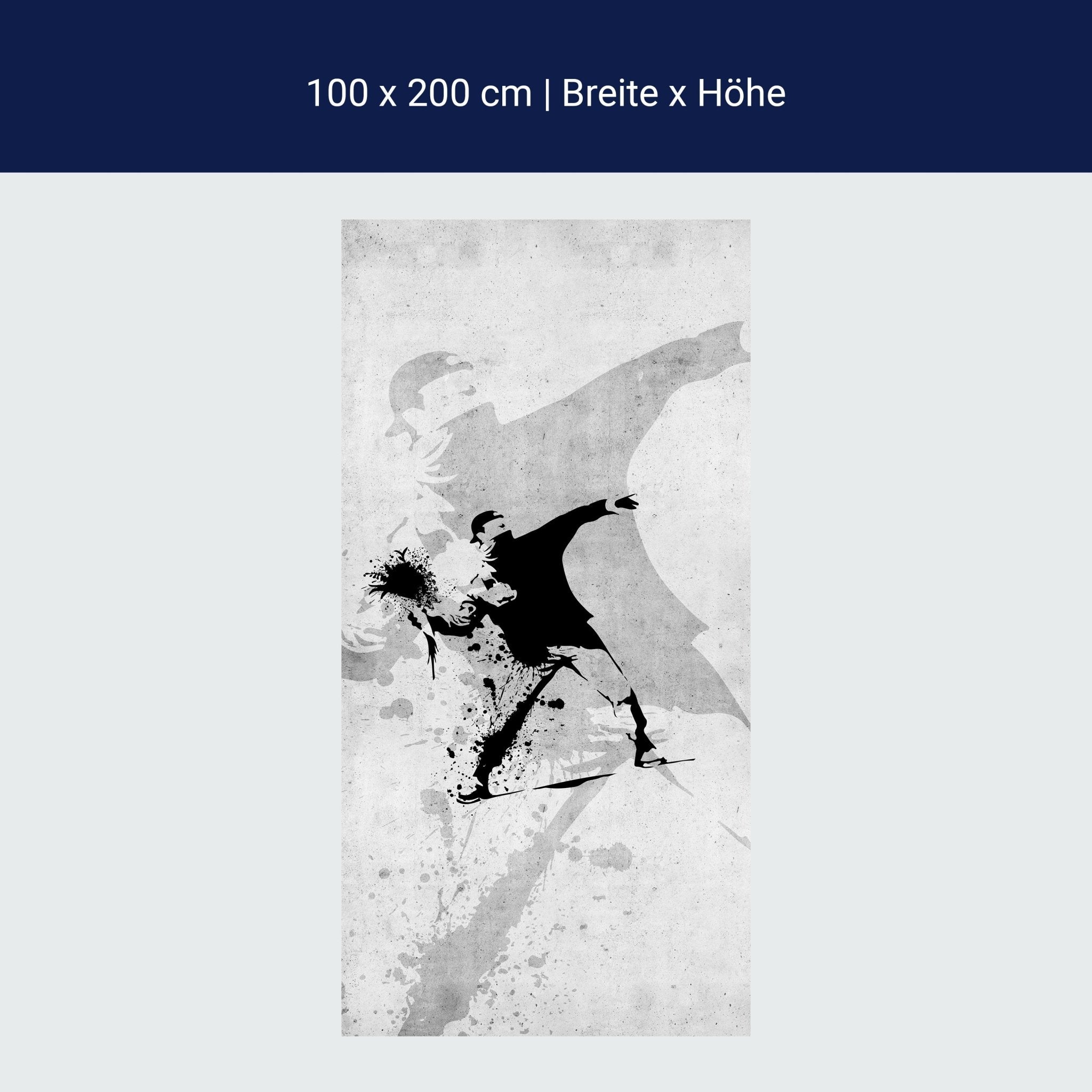 Türtapete Banksy Street Art M1538 Türtapete Banksy Street Art M1538