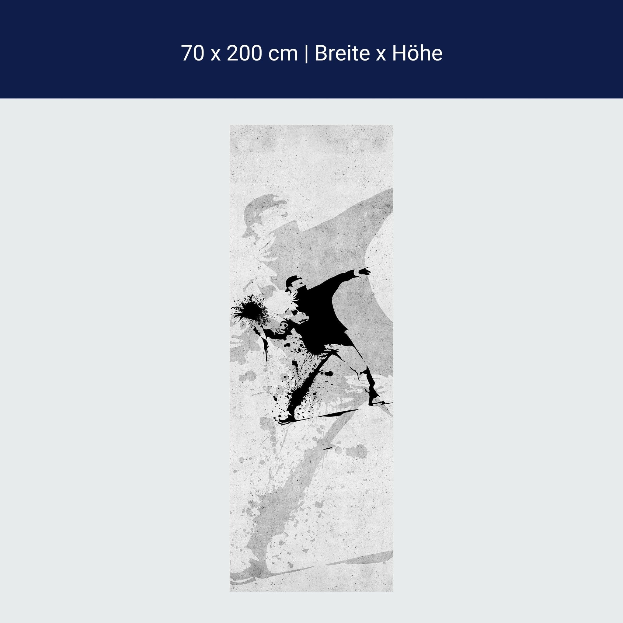 Türtapete Banksy Street Art M1538 Türtapete Banksy Street Art M1538