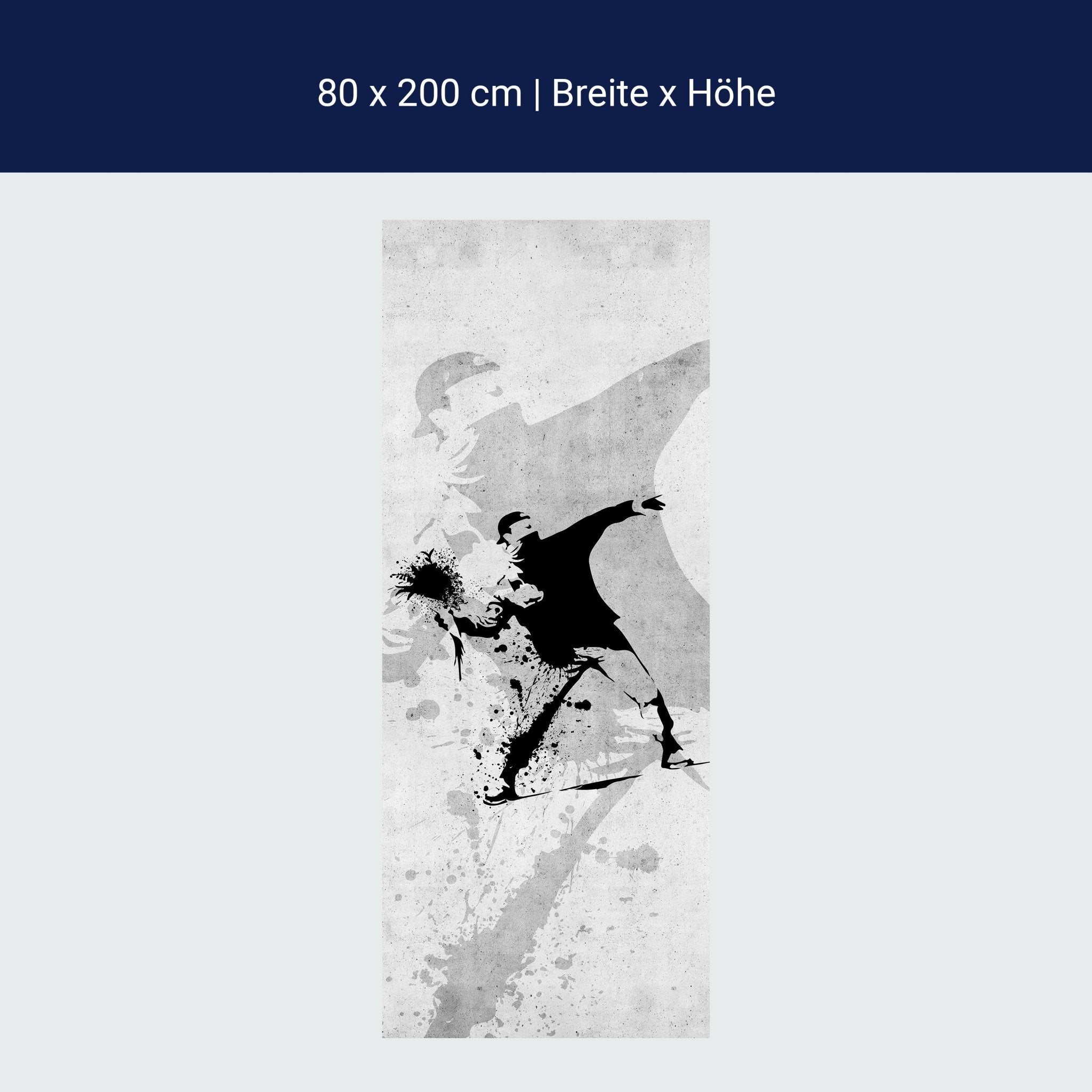 Türtapete Banksy Street Art M1538 Türtapete Banksy Street Art M1538