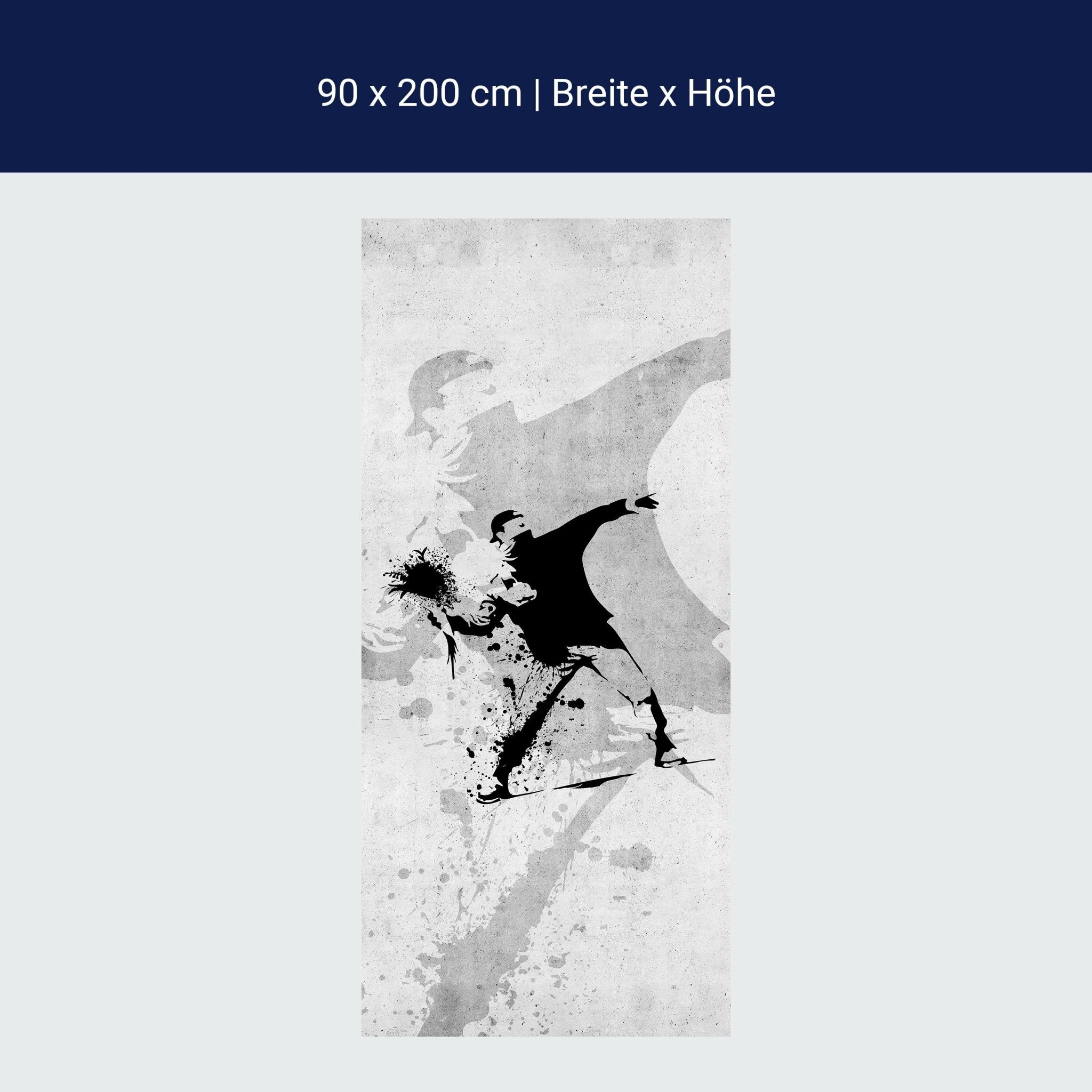 Türtapete Banksy Street Art M1538 Türtapete Banksy Street Art M1538